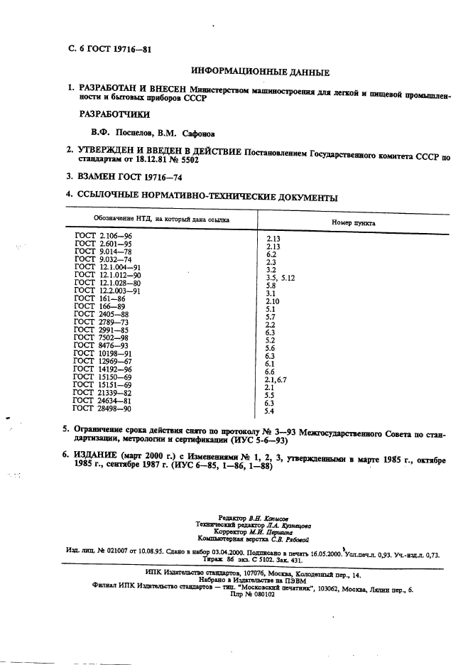 ГОСТ 19716-81