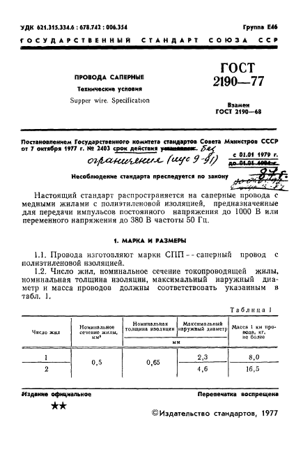 ГОСТ 2190-77