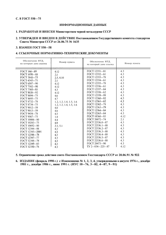 ГОСТ 550-75