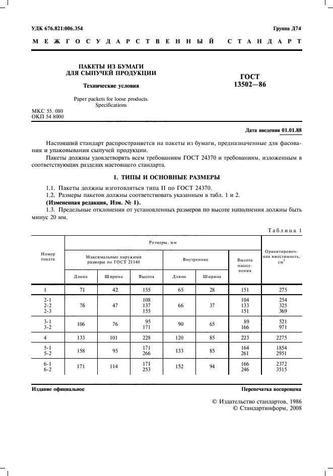 ГОСТ 13502-86