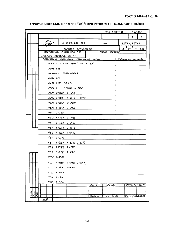 ГОСТ 3.1404-86