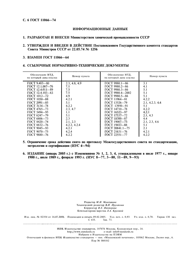 ГОСТ 11066-74