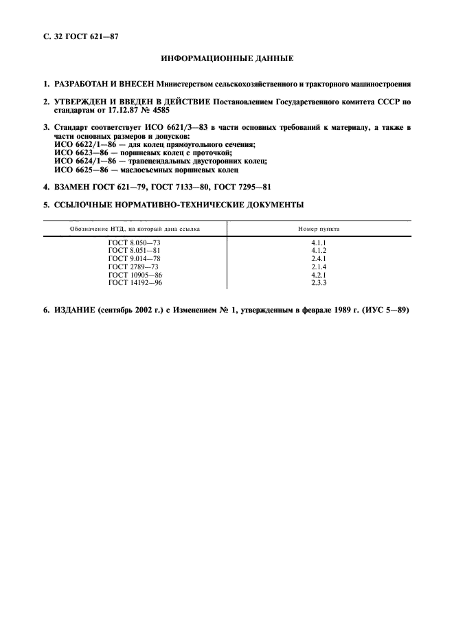 ГОСТ 621-87