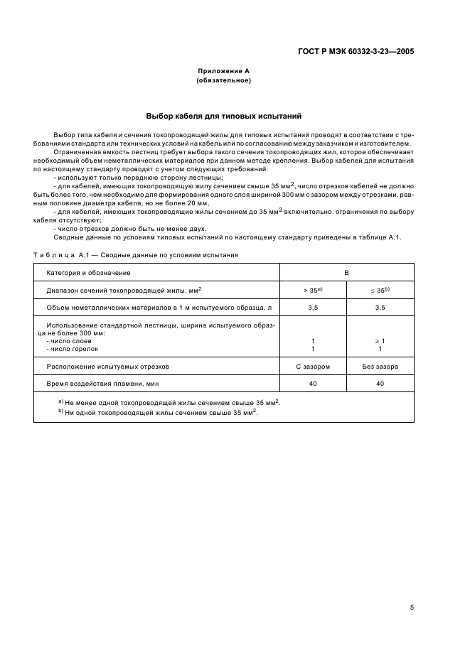 ГОСТ Р МЭК 60332-3-23-2005