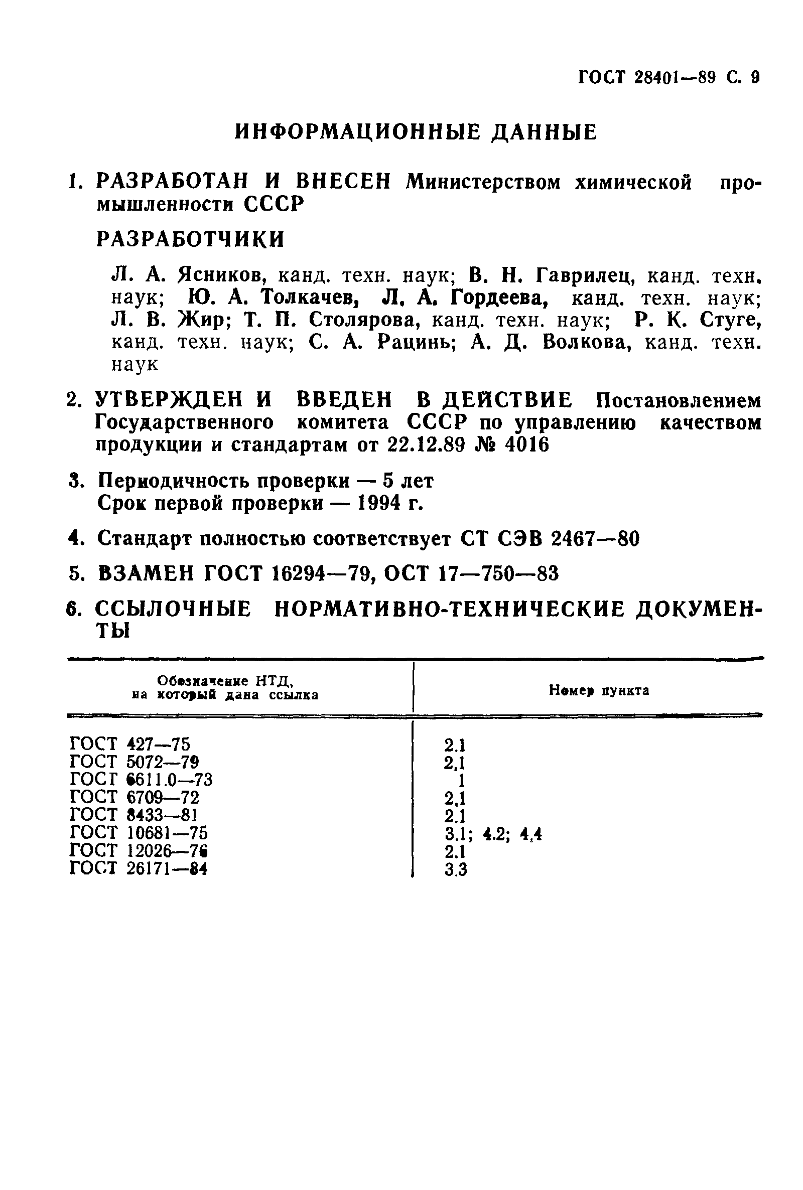 ГОСТ 28401-89