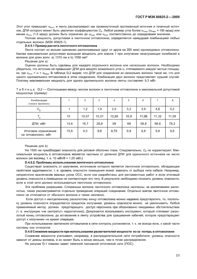 ГОСТ Р МЭК 60825-2-2009
