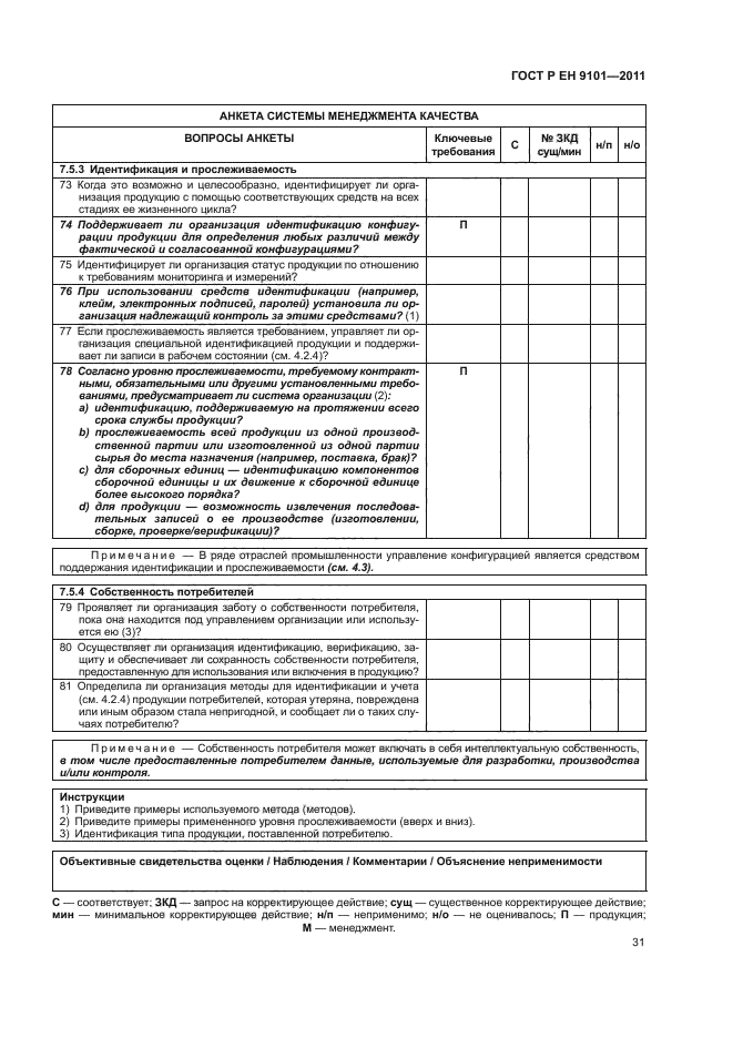 ГОСТ Р ЕН 9101-2011