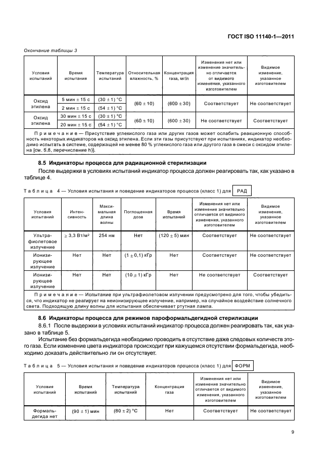 ГОСТ ISO 11140-1-2011