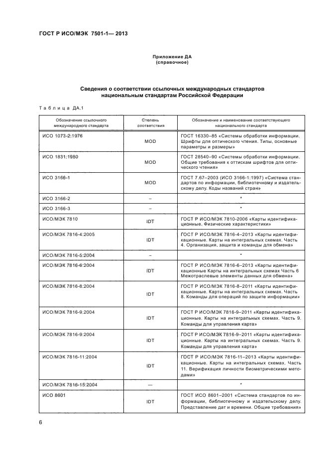 ГОСТ Р ИСО/МЭК 7501-1-2013