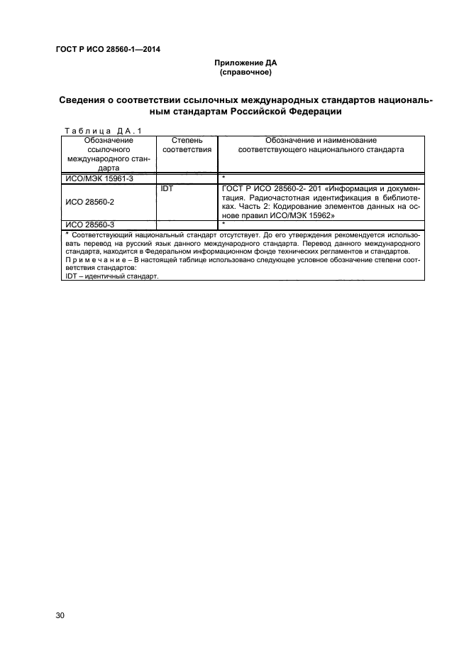 ГОСТ Р ИСО 28560-1-2014