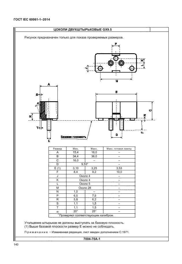 ГОСТ IEC 60061-1-2014