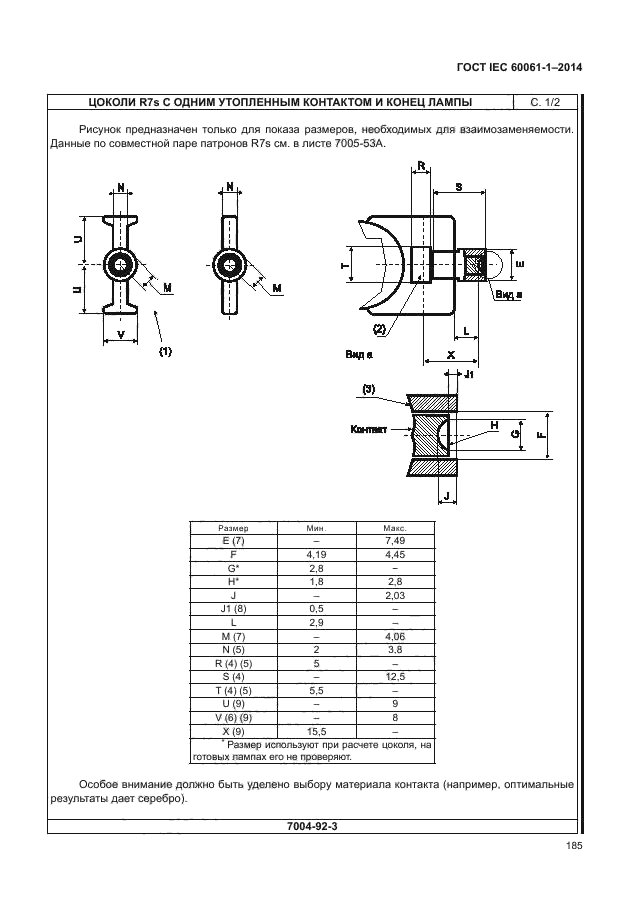 ГОСТ IEC 60061-1-2014