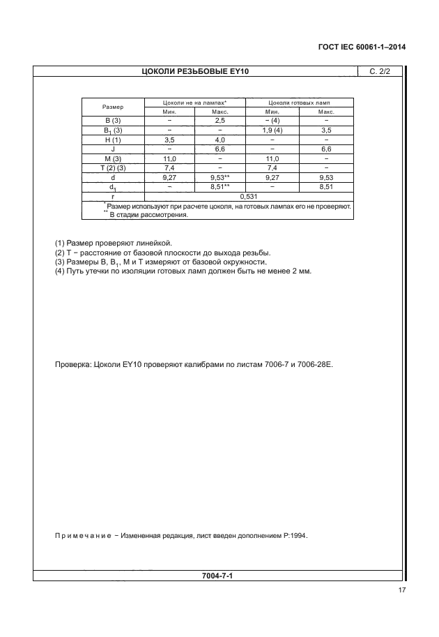 ГОСТ IEC 60061-1-2014