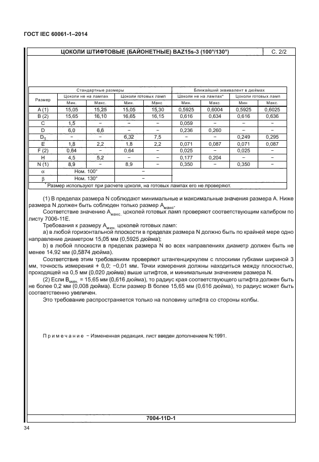 ГОСТ IEC 60061-1-2014