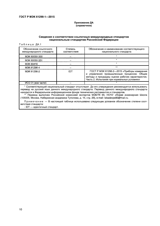 ГОСТ Р МЭК 61298-1-2015