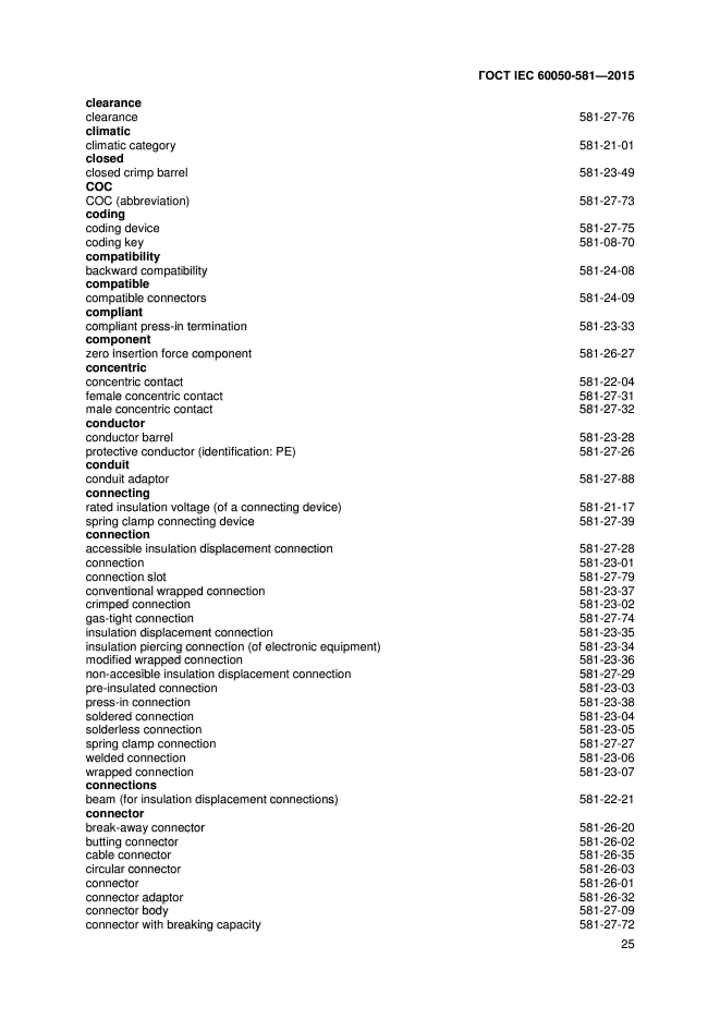 ГОСТ IEC 60050-581-2015