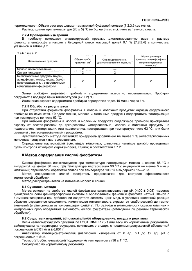 ГОСТ 3623-2015