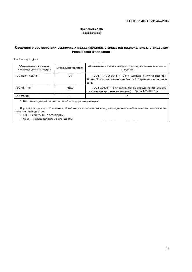 ГОСТ Р ИСО 9211-4-2016