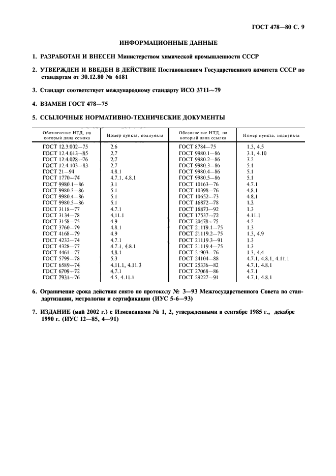 ГОСТ 478-80