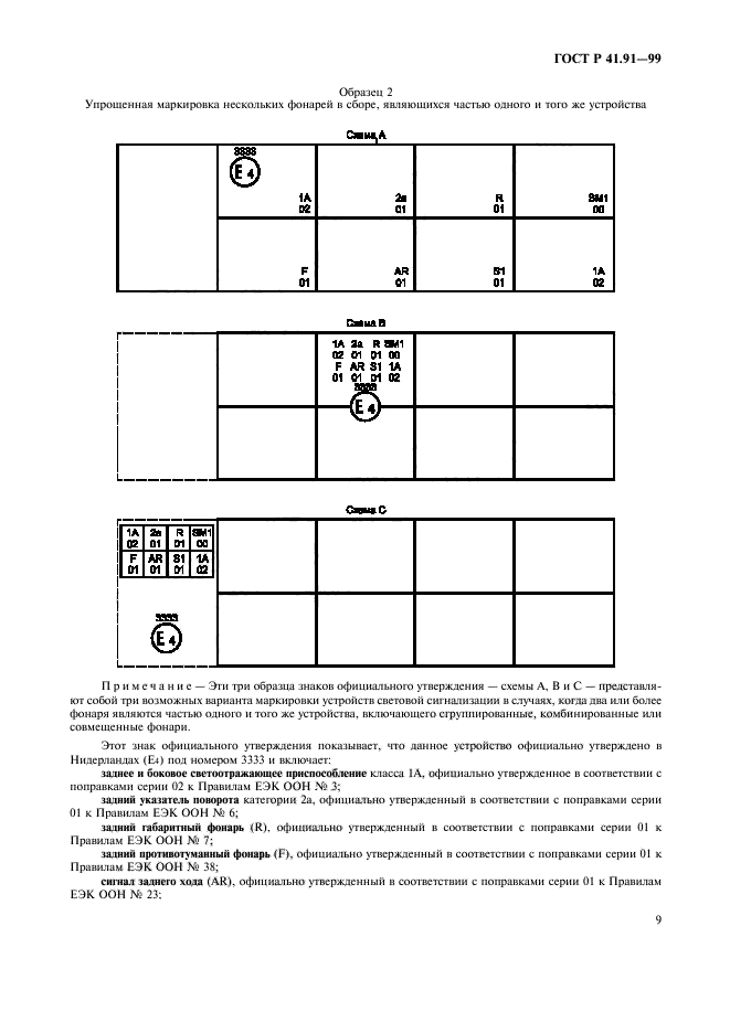 ГОСТ Р 41.91-99