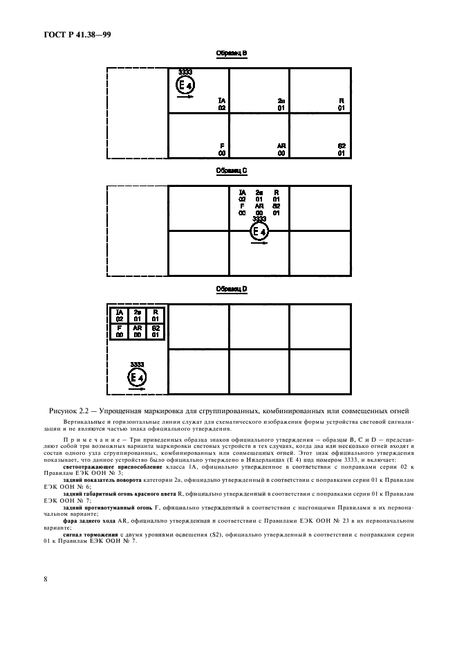 ГОСТ Р 41.38-99