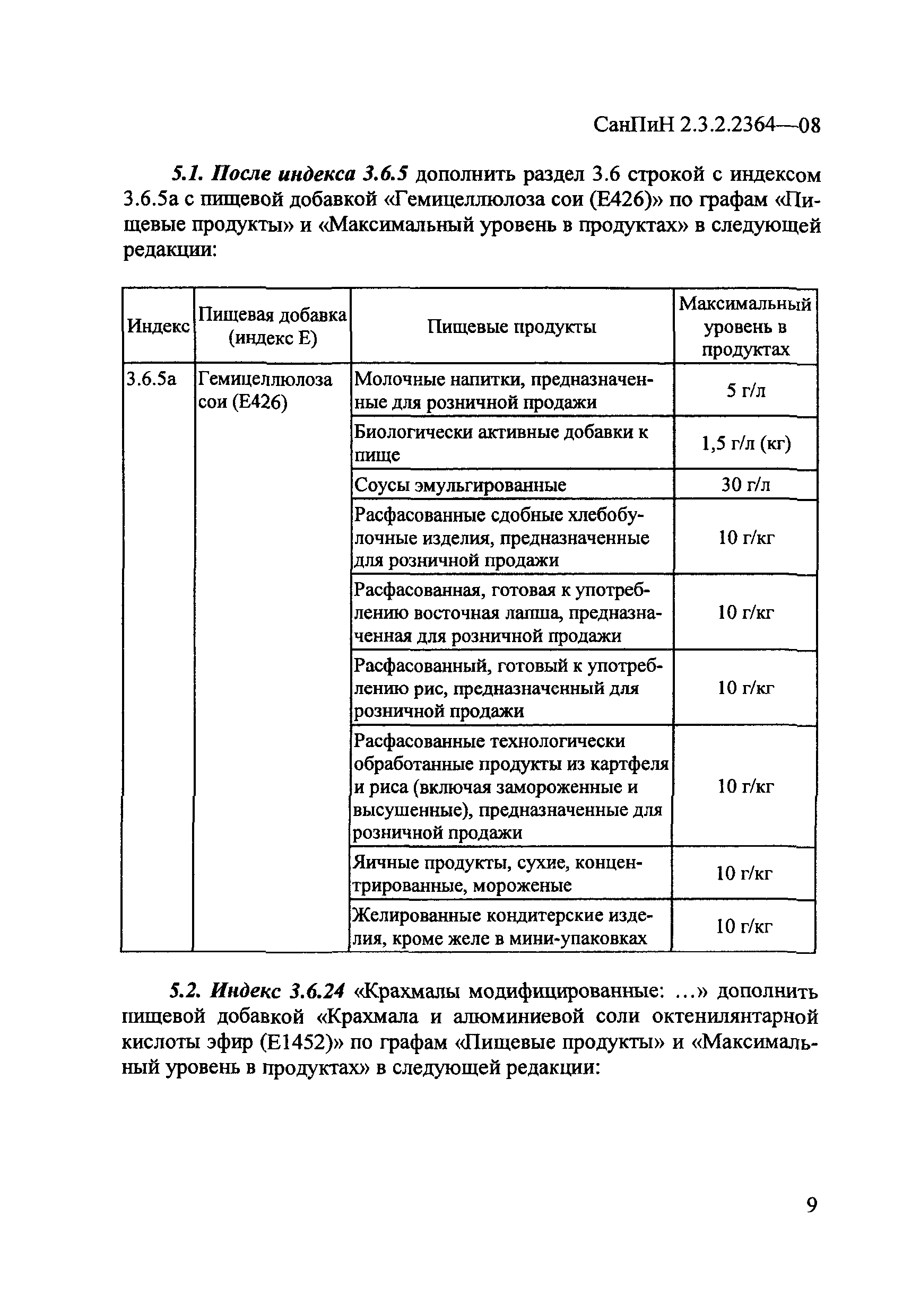 СанПин 2.3.2.2364-08