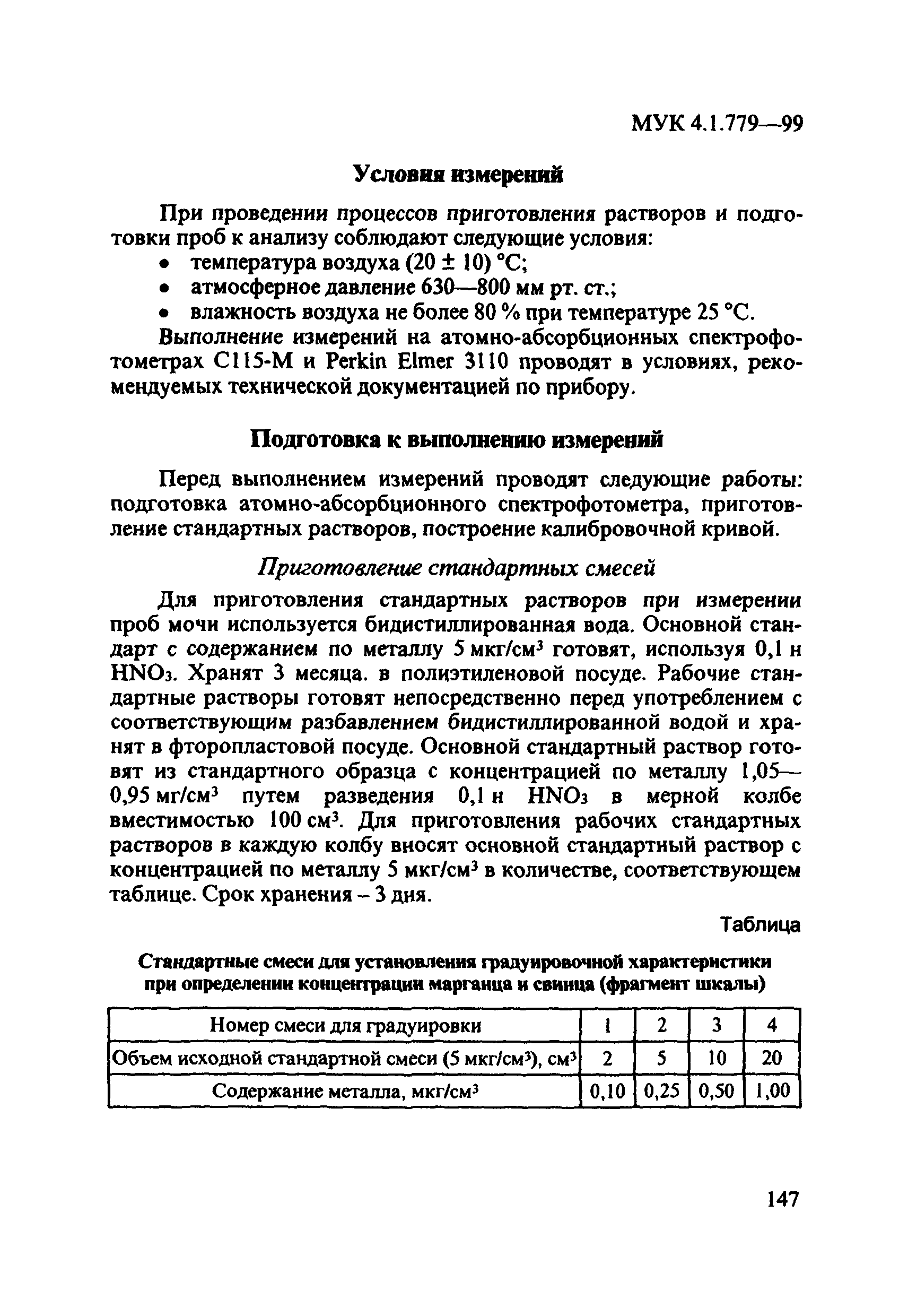 МУК 4.1.779-99