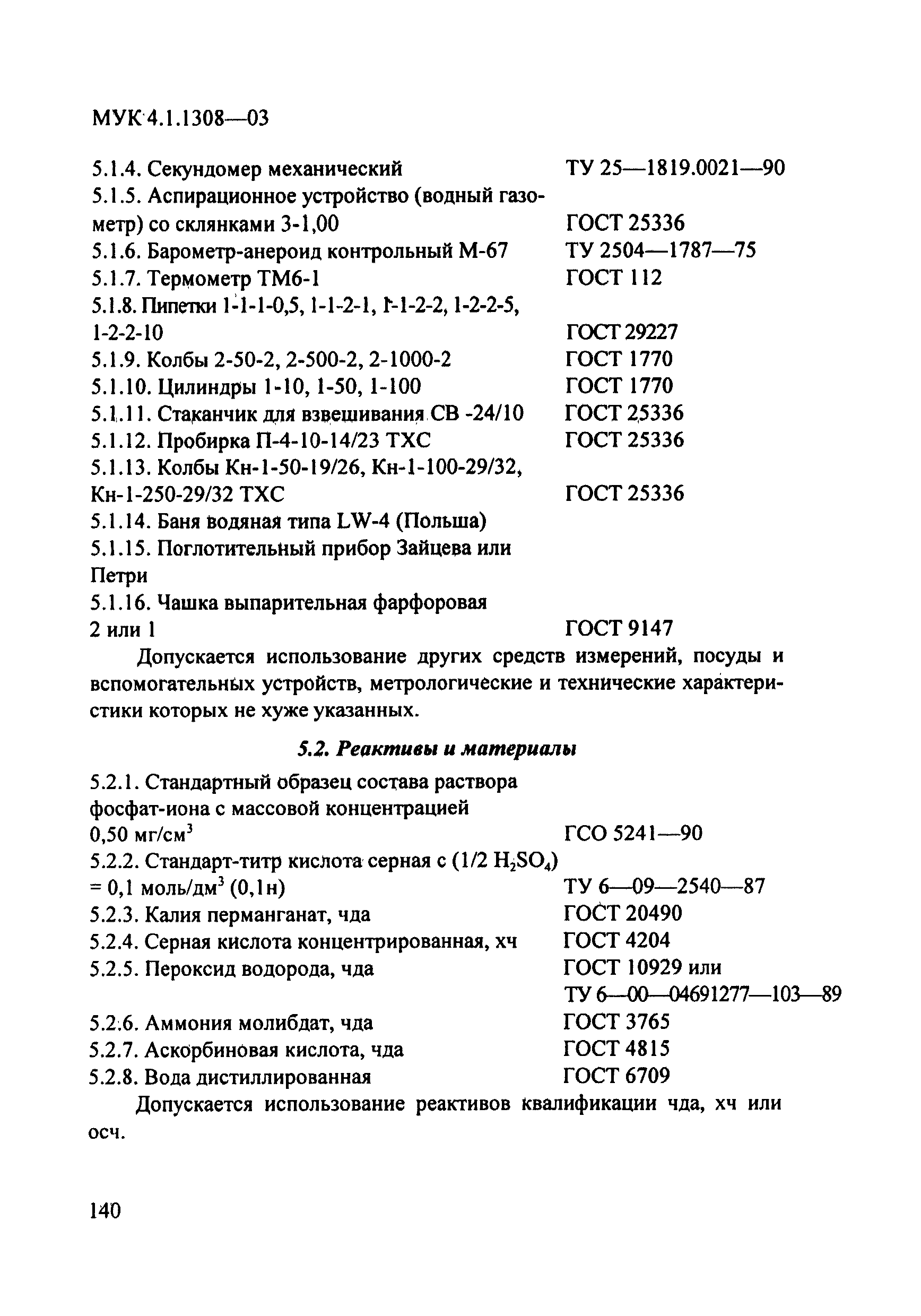 МУК 4.1.1308-03