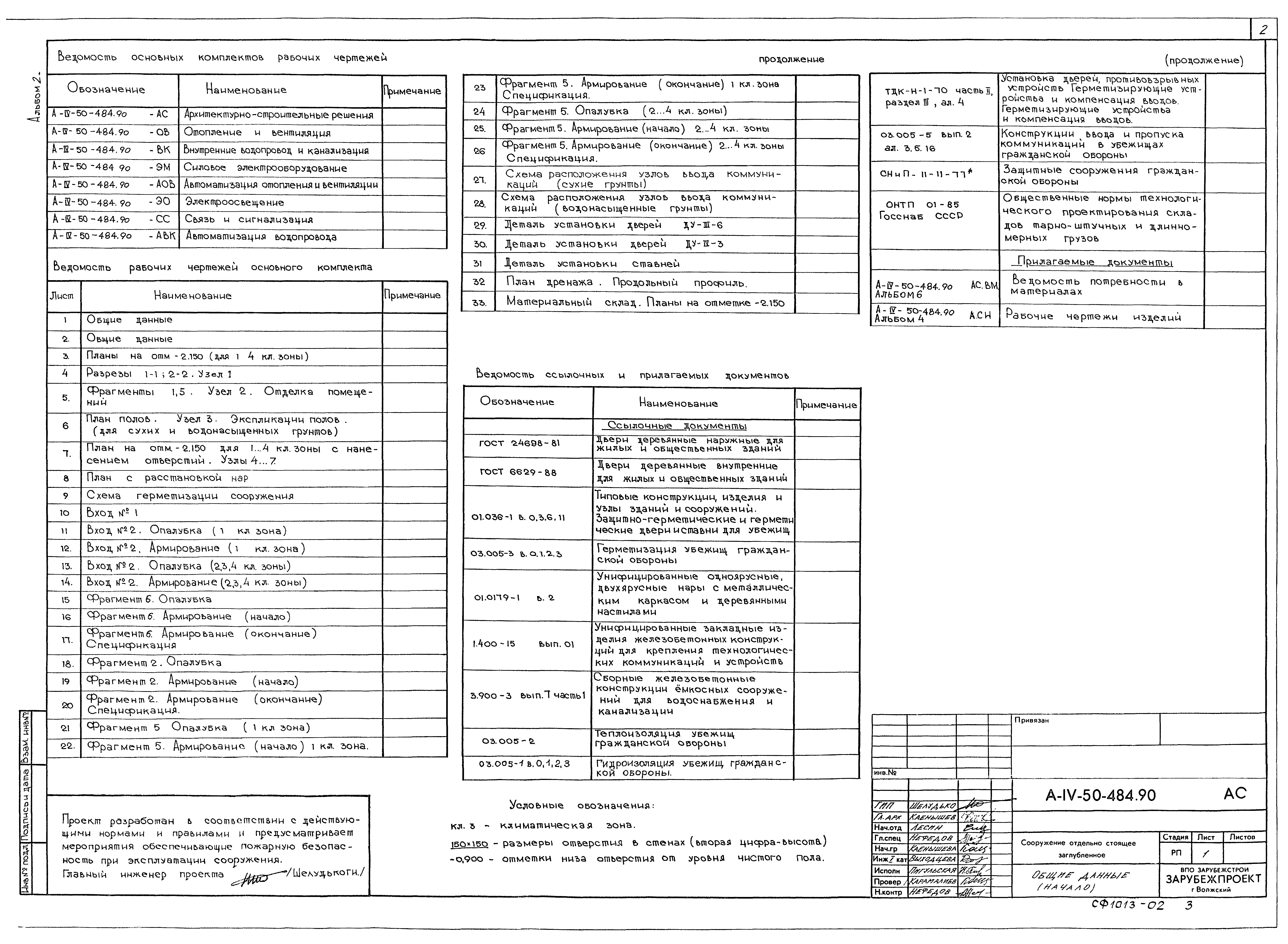 Типовой проект А-IV-50-484.90