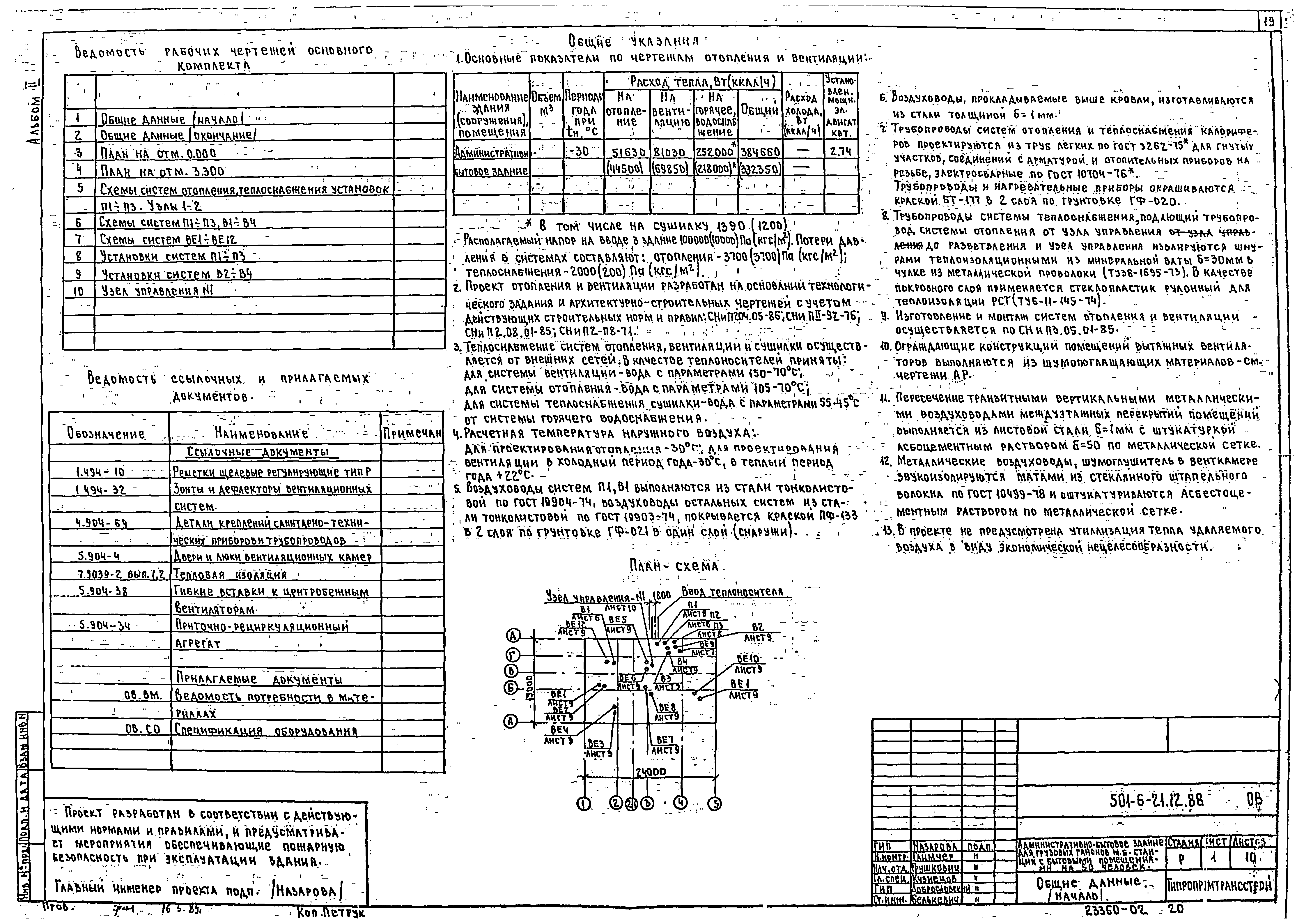 Типовой проект 501-6-21.12.88