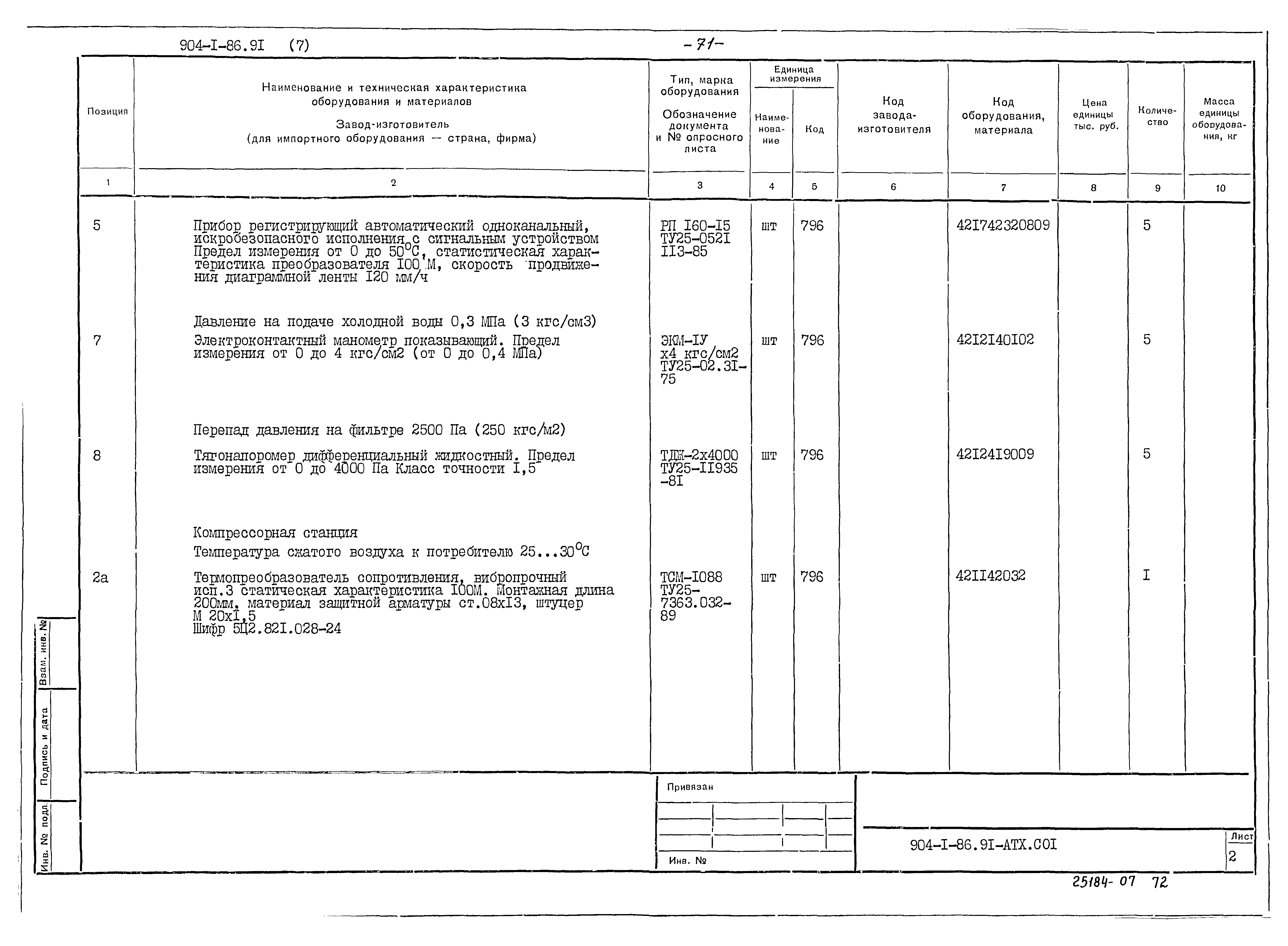 Типовой проект 904-1-86.91