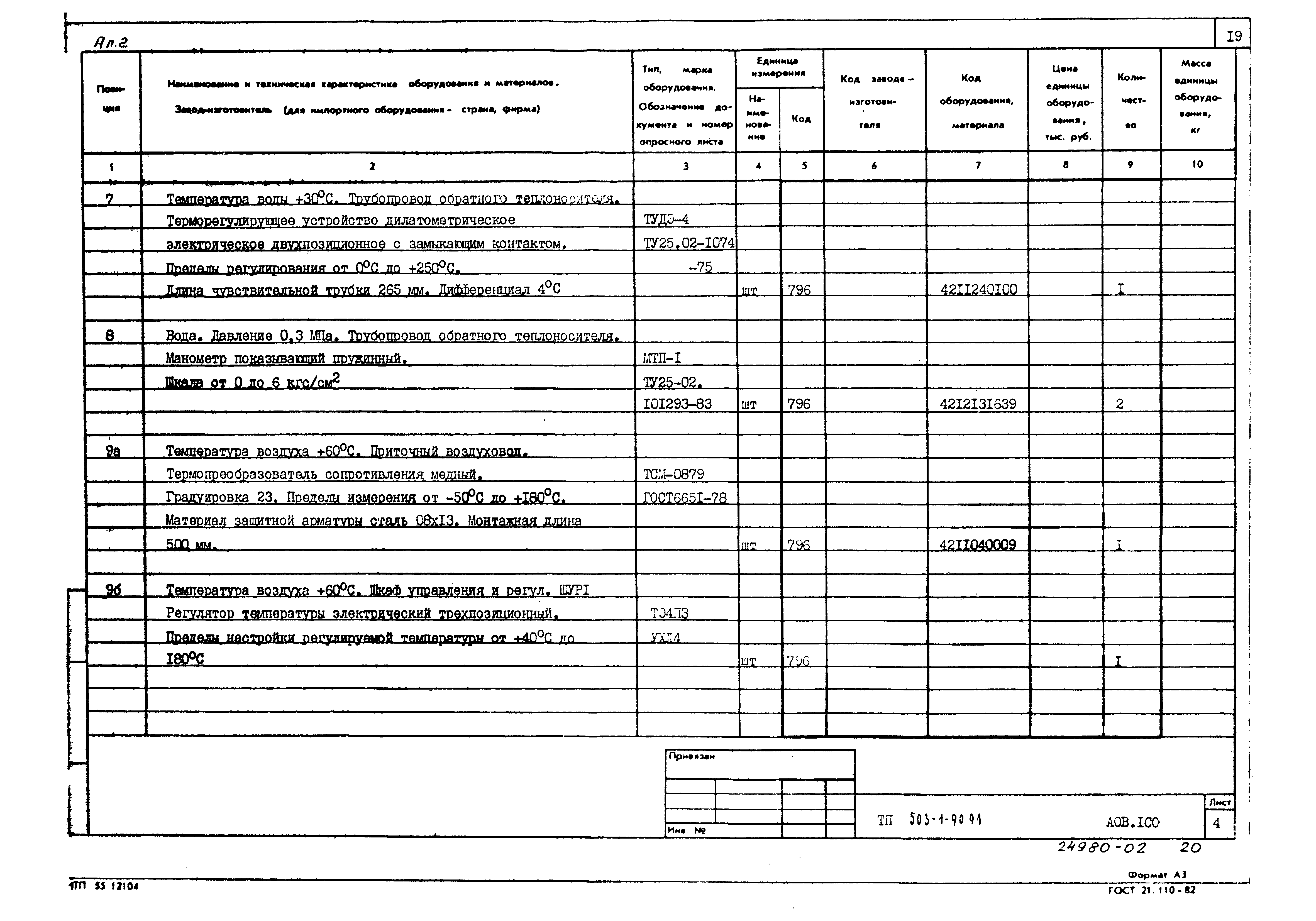 Типовой проект 503-1-90.91