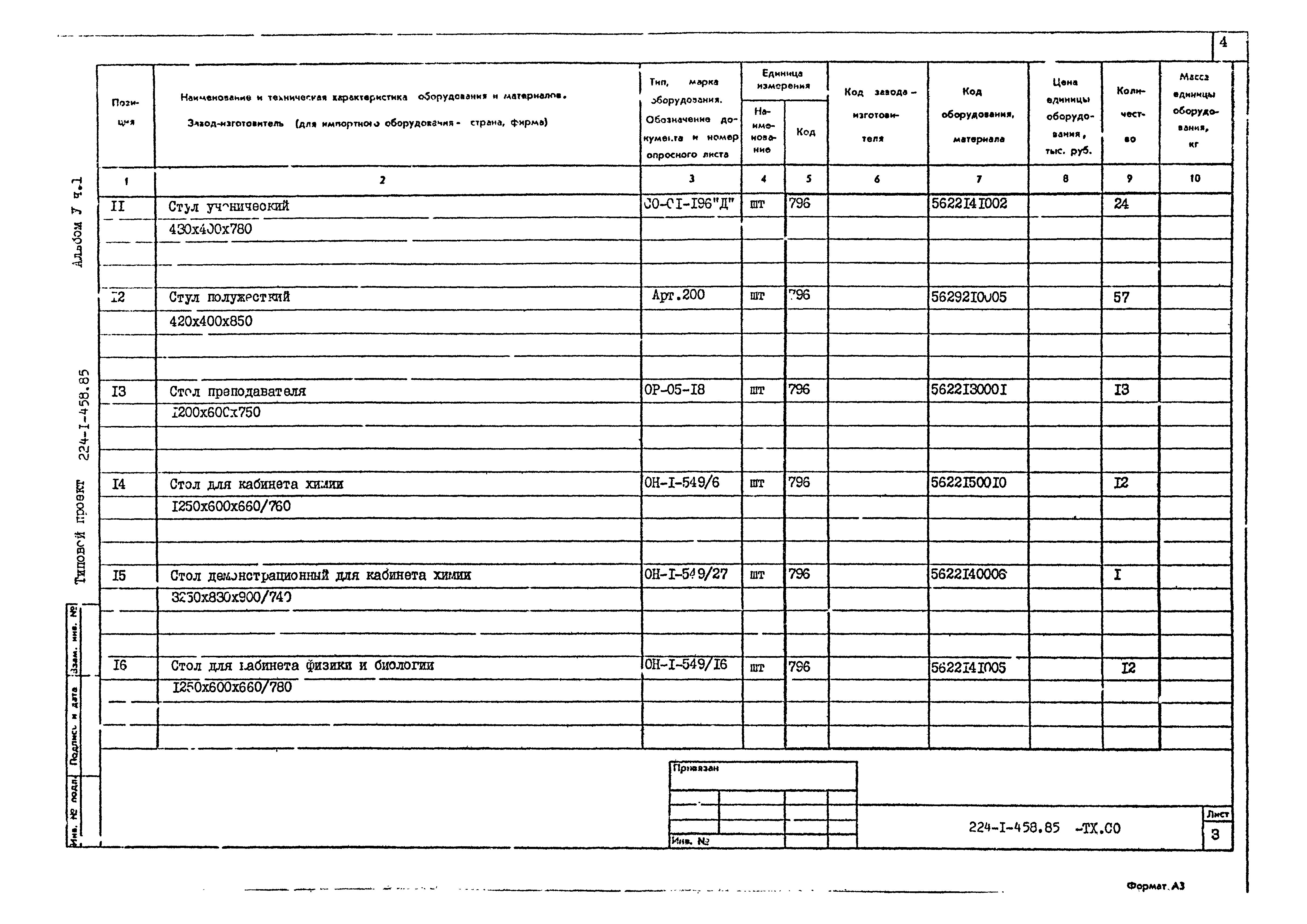 Типовой проект 224-1-458.85