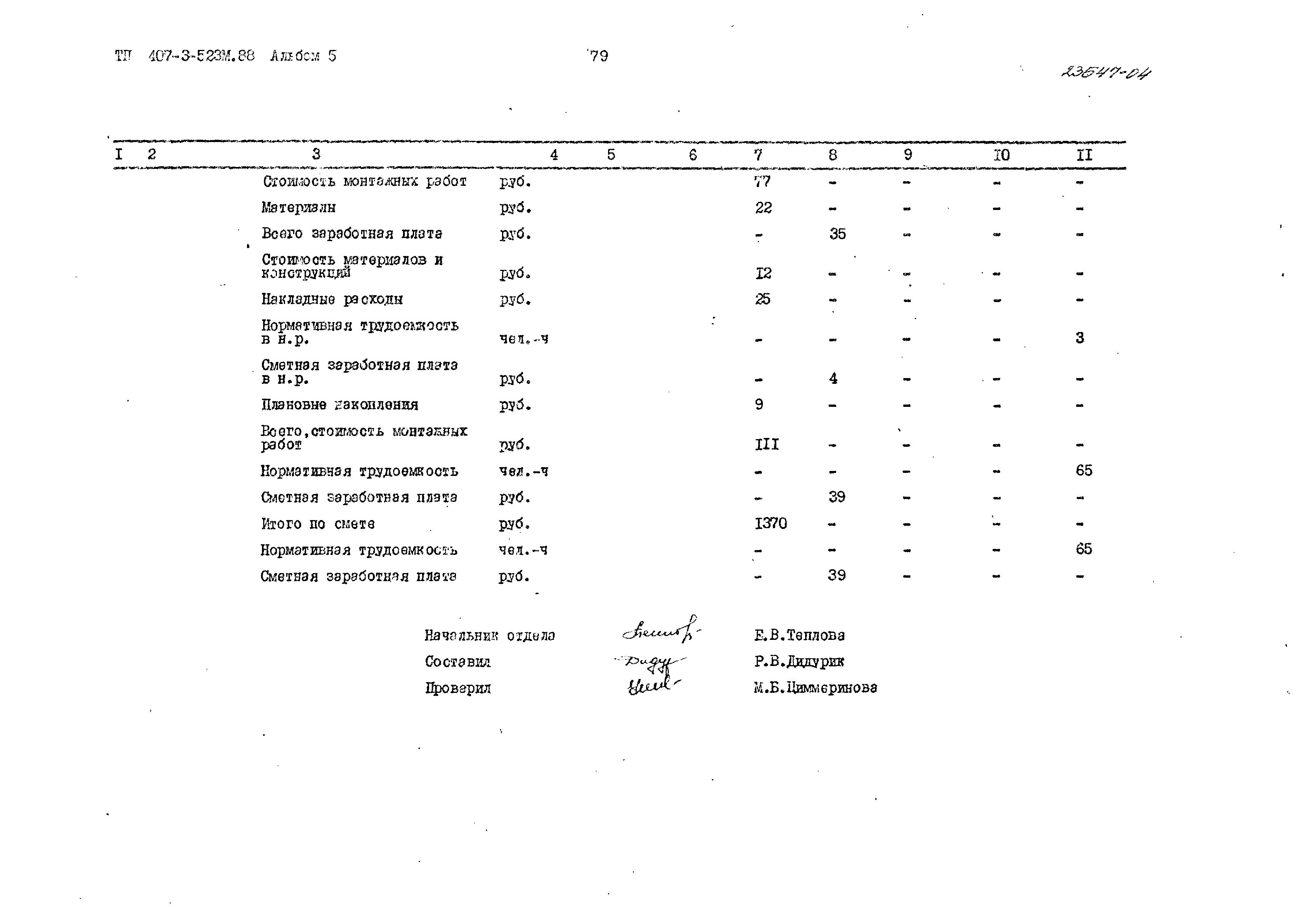 Типовой проект 407-3-523м.88