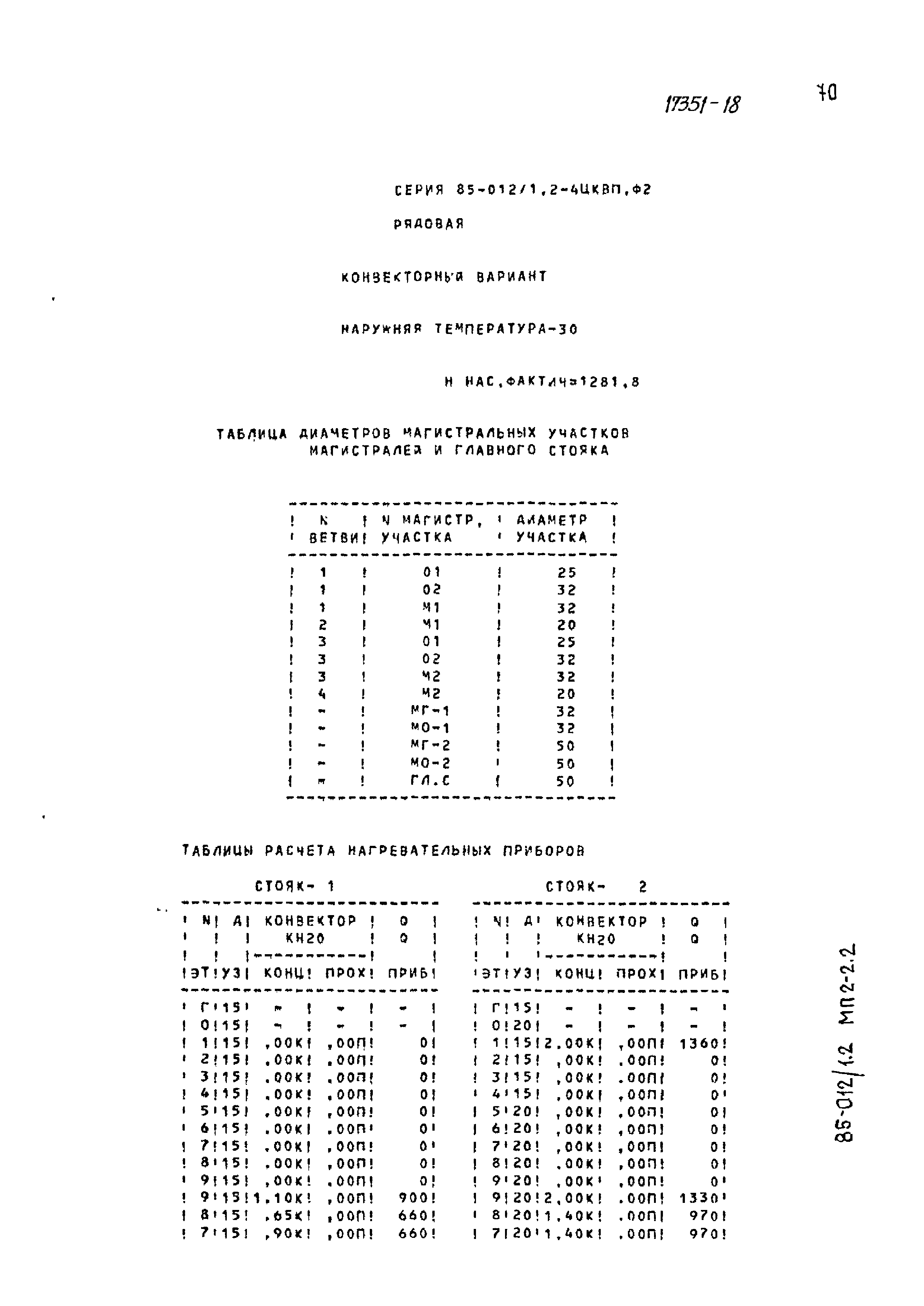 Типовой проект 85-012/1.2