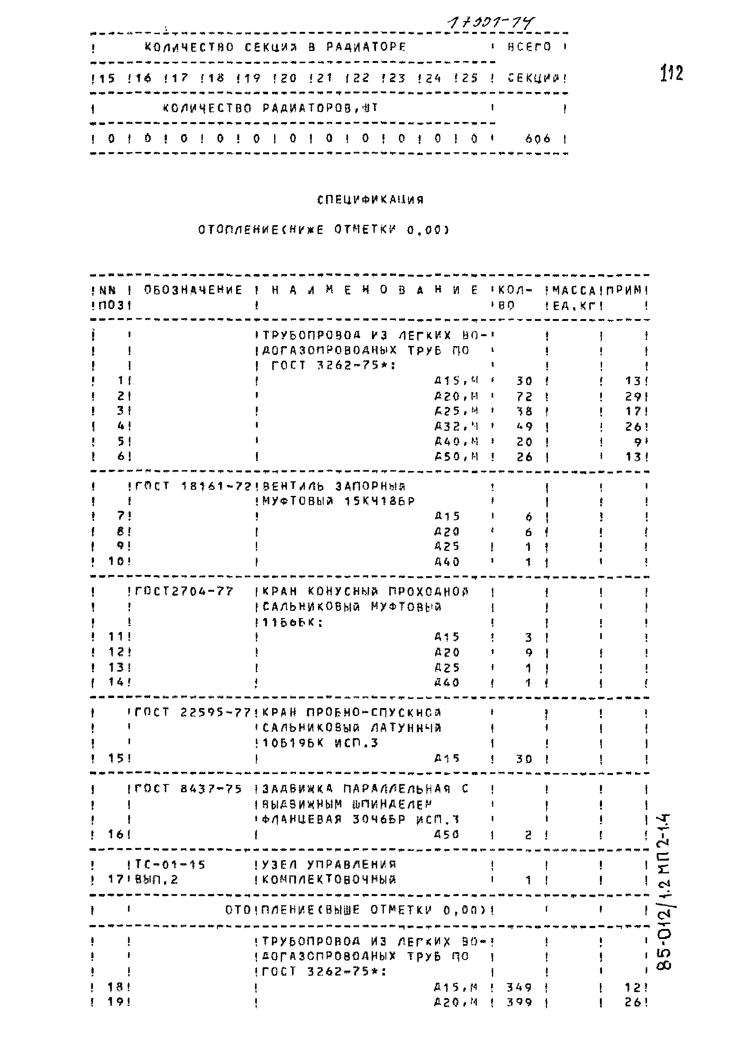 Типовой проект 85-012/1.2