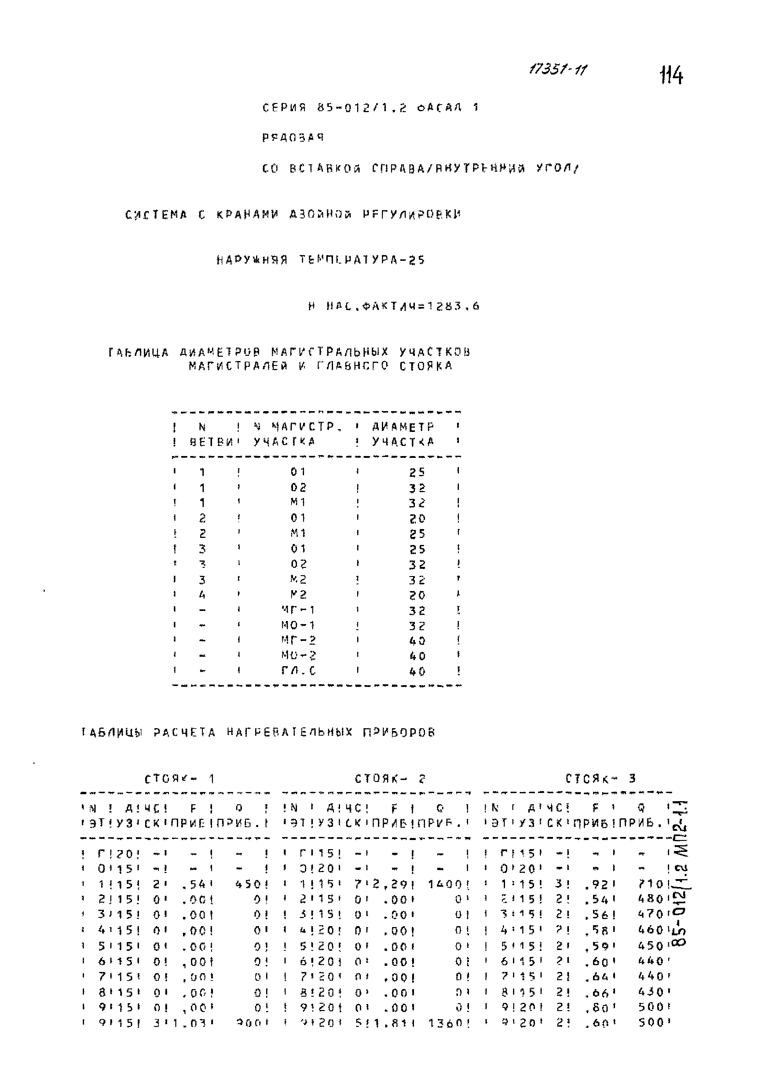 Типовой проект 85-012/1.2