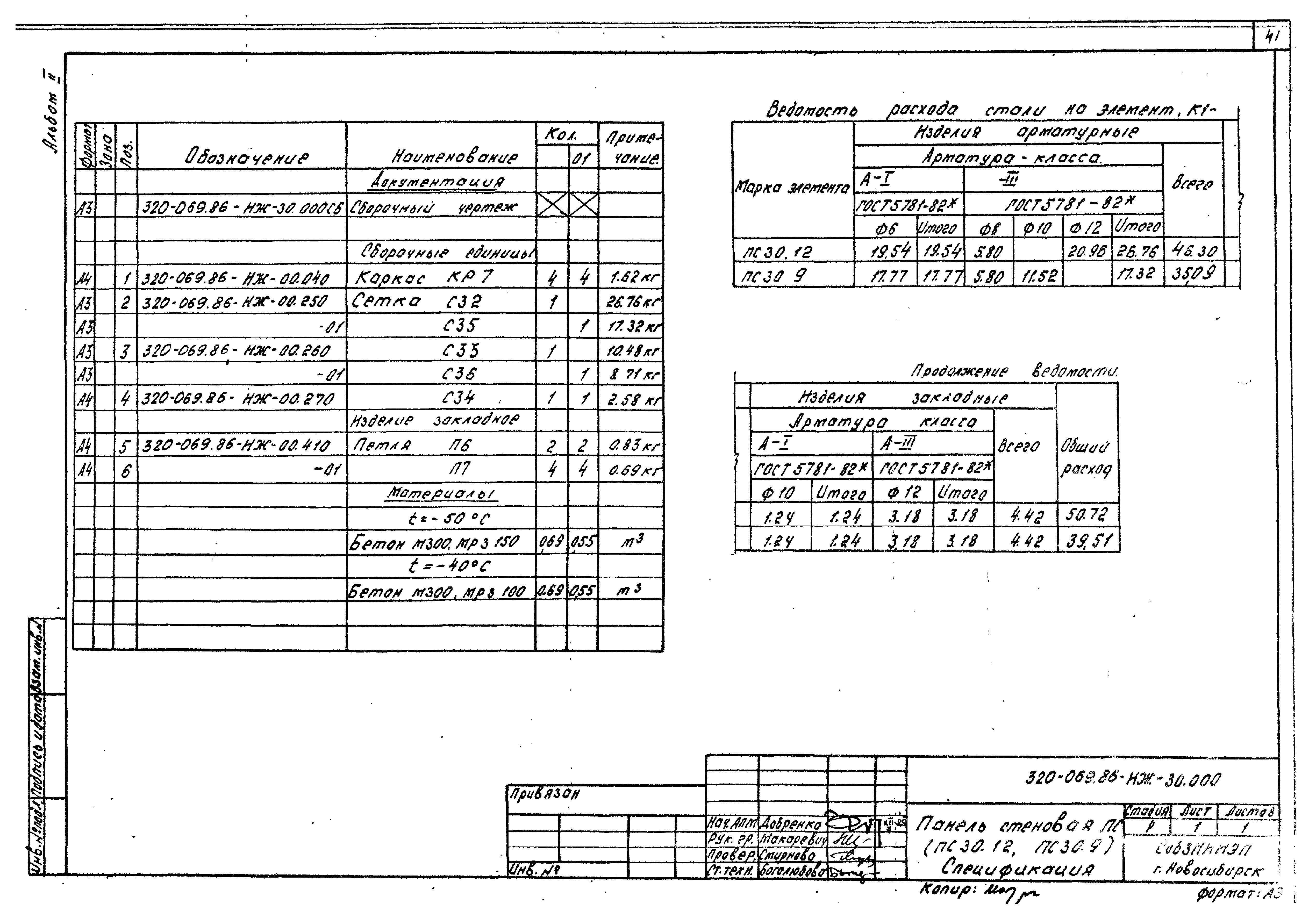 Типовые проектные решения 320-069.86