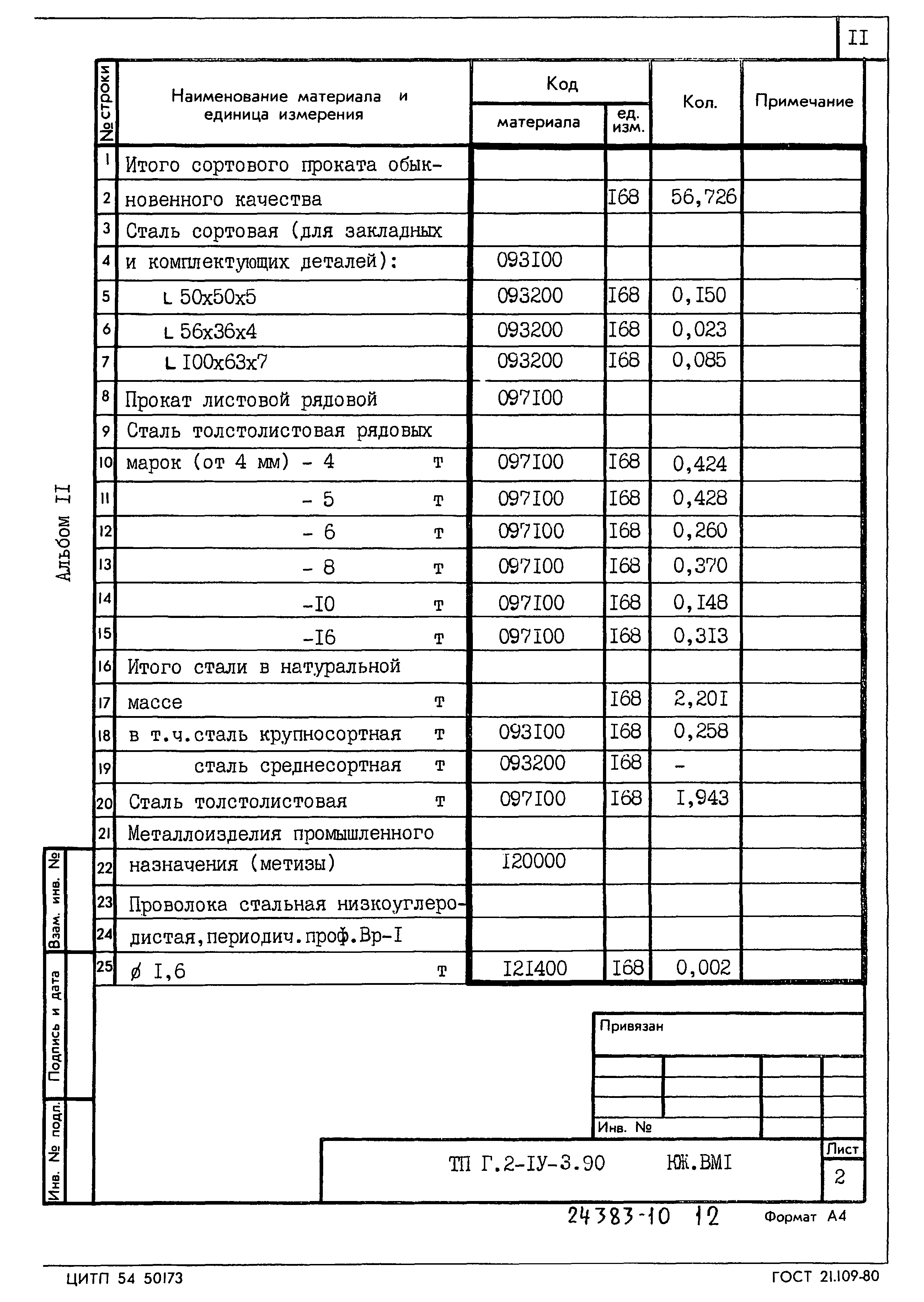 Типовой проект Г.2-IV-3.90