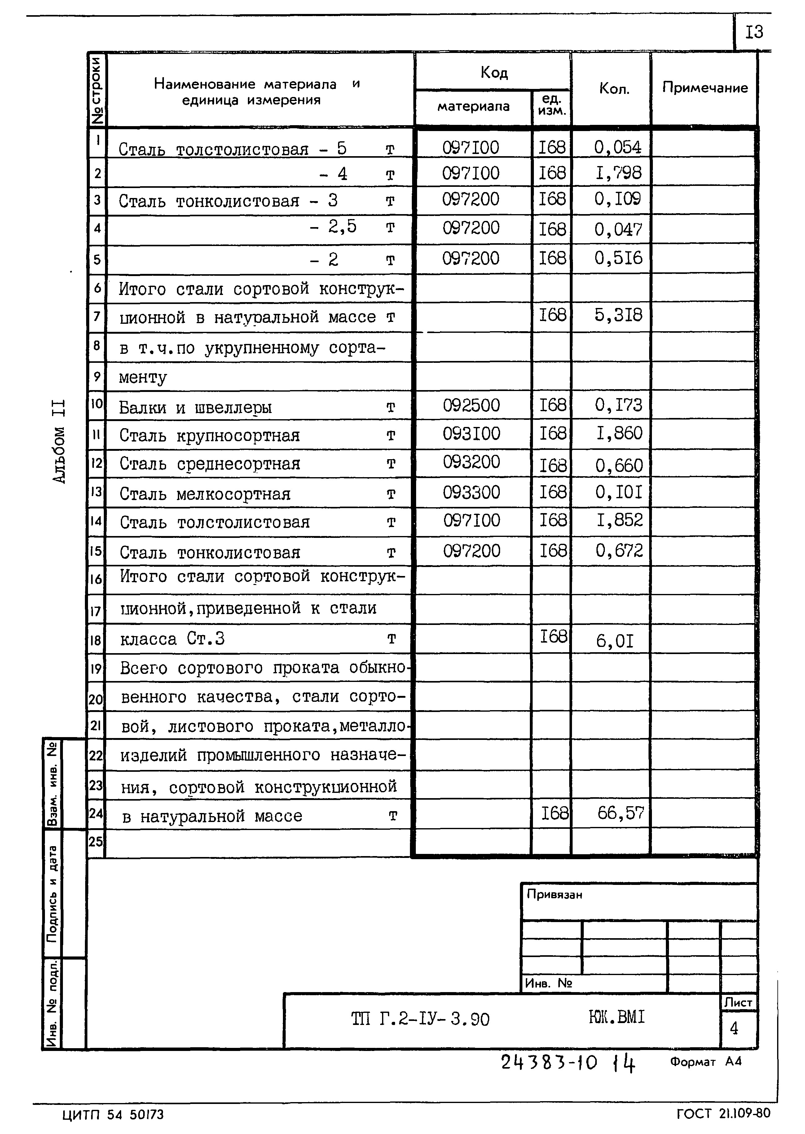 Типовой проект Г.2-IV-3.90