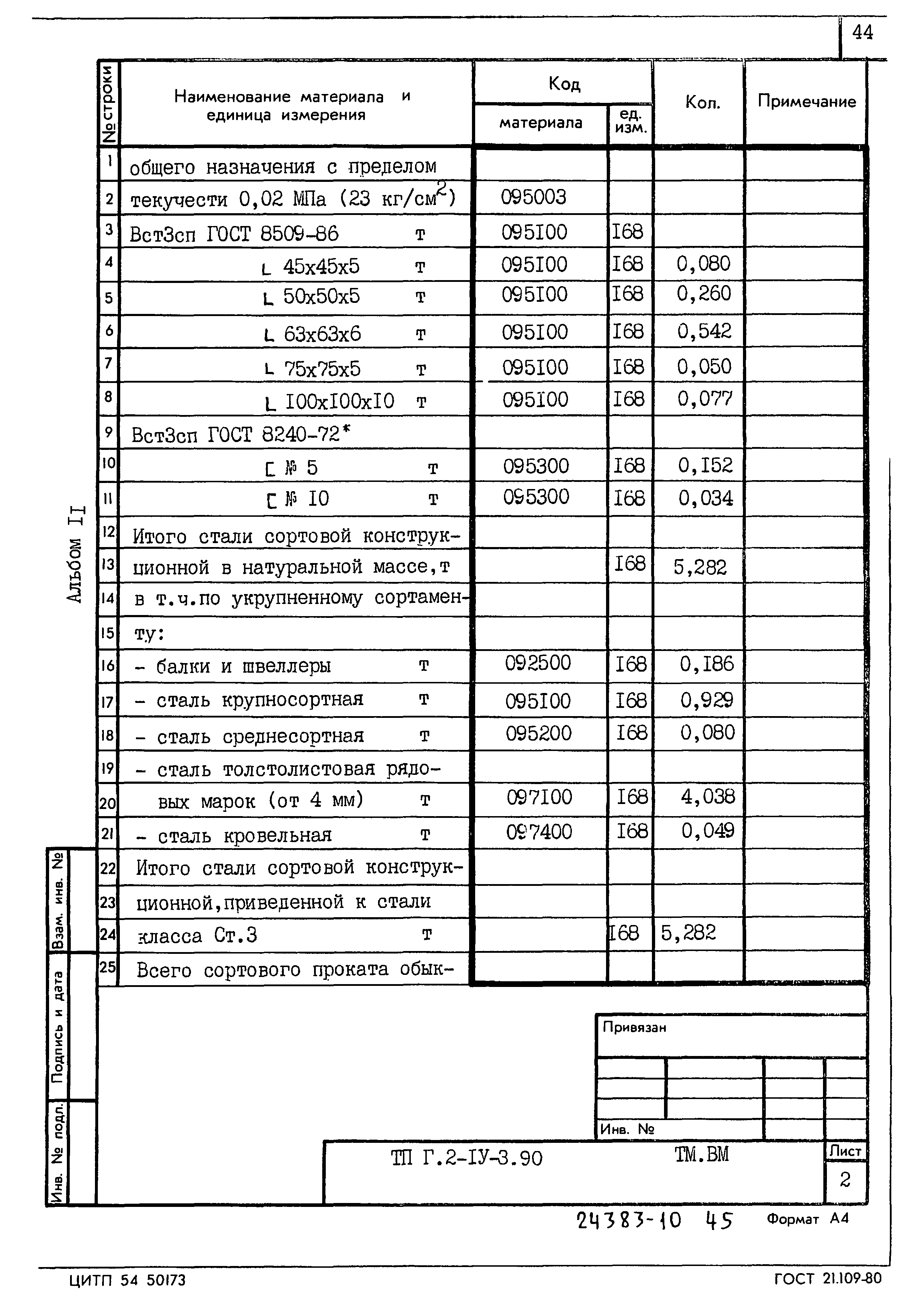 Типовой проект Г.2-IV-3.90