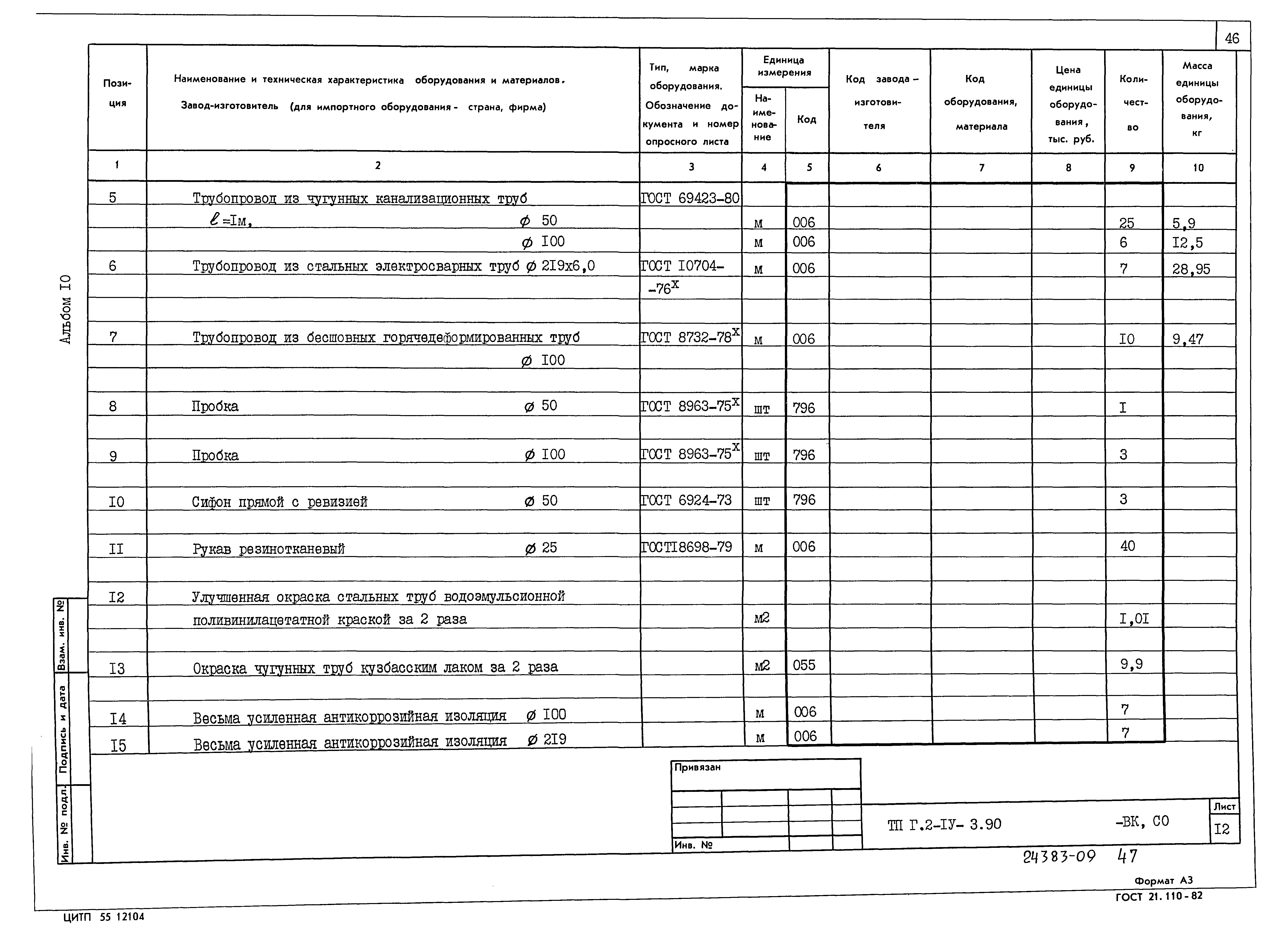 Типовой проект Г.2-IV-3.90