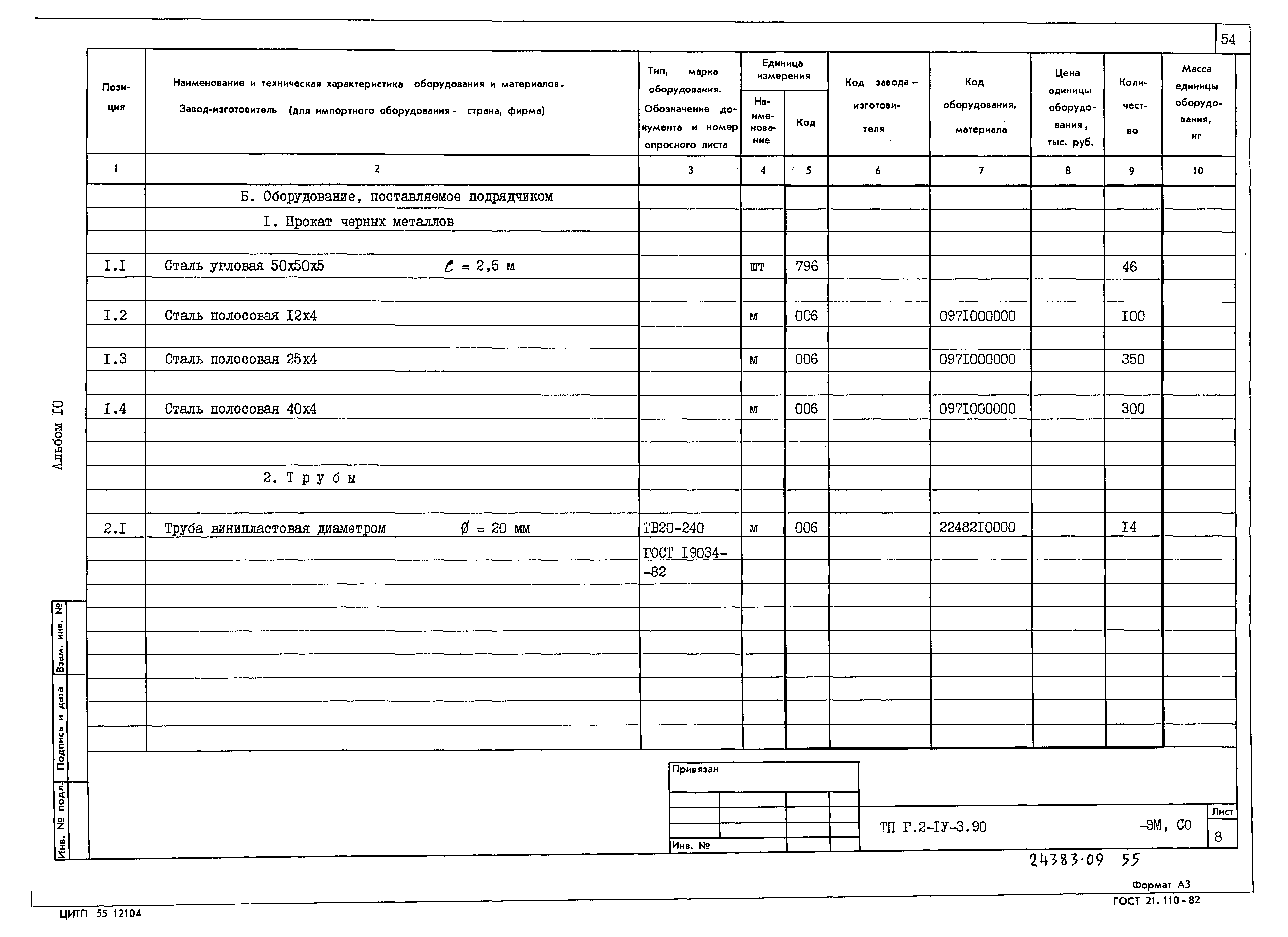 Типовой проект Г.2-IV-3.90