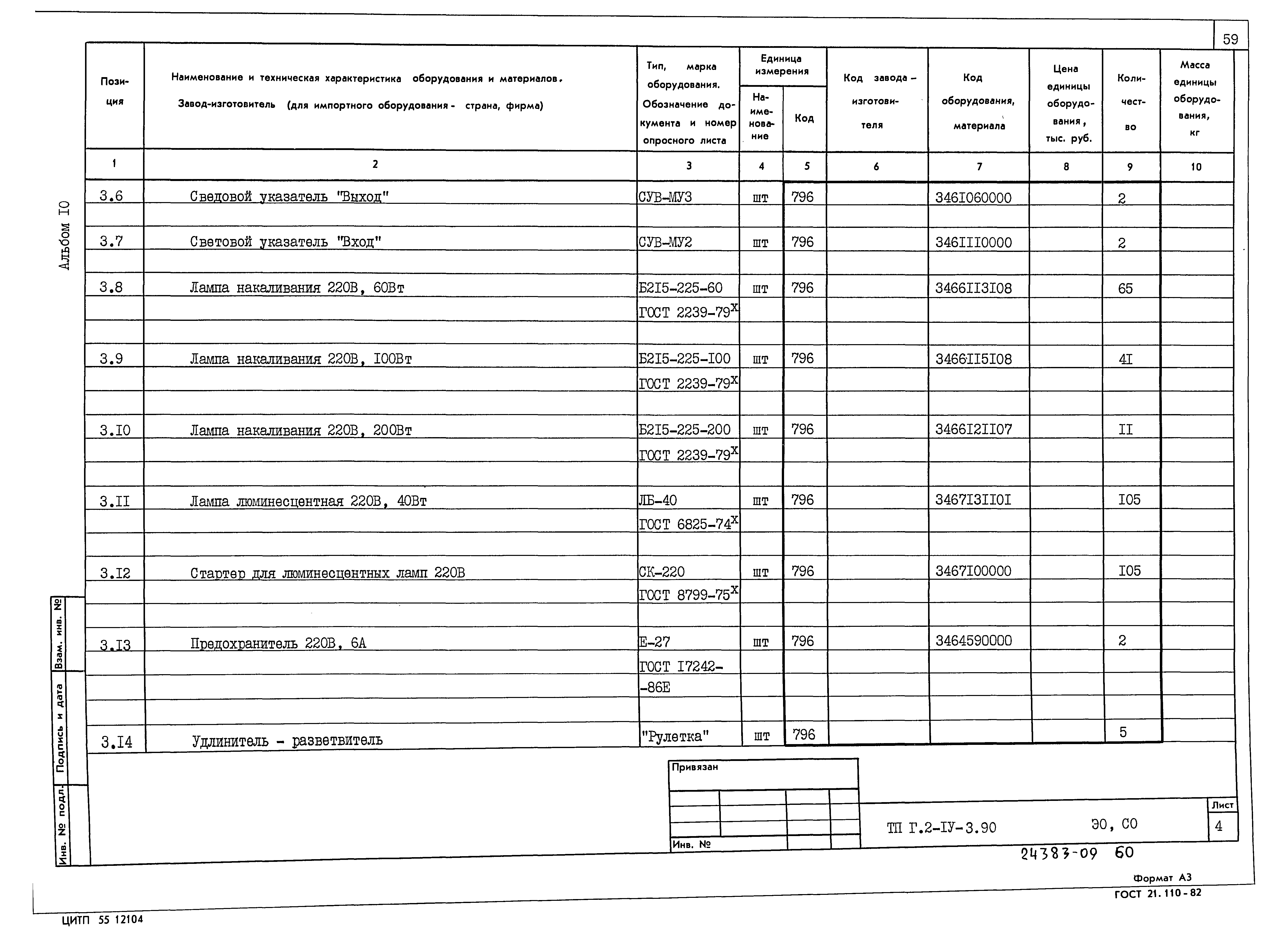 Типовой проект Г.2-IV-3.90