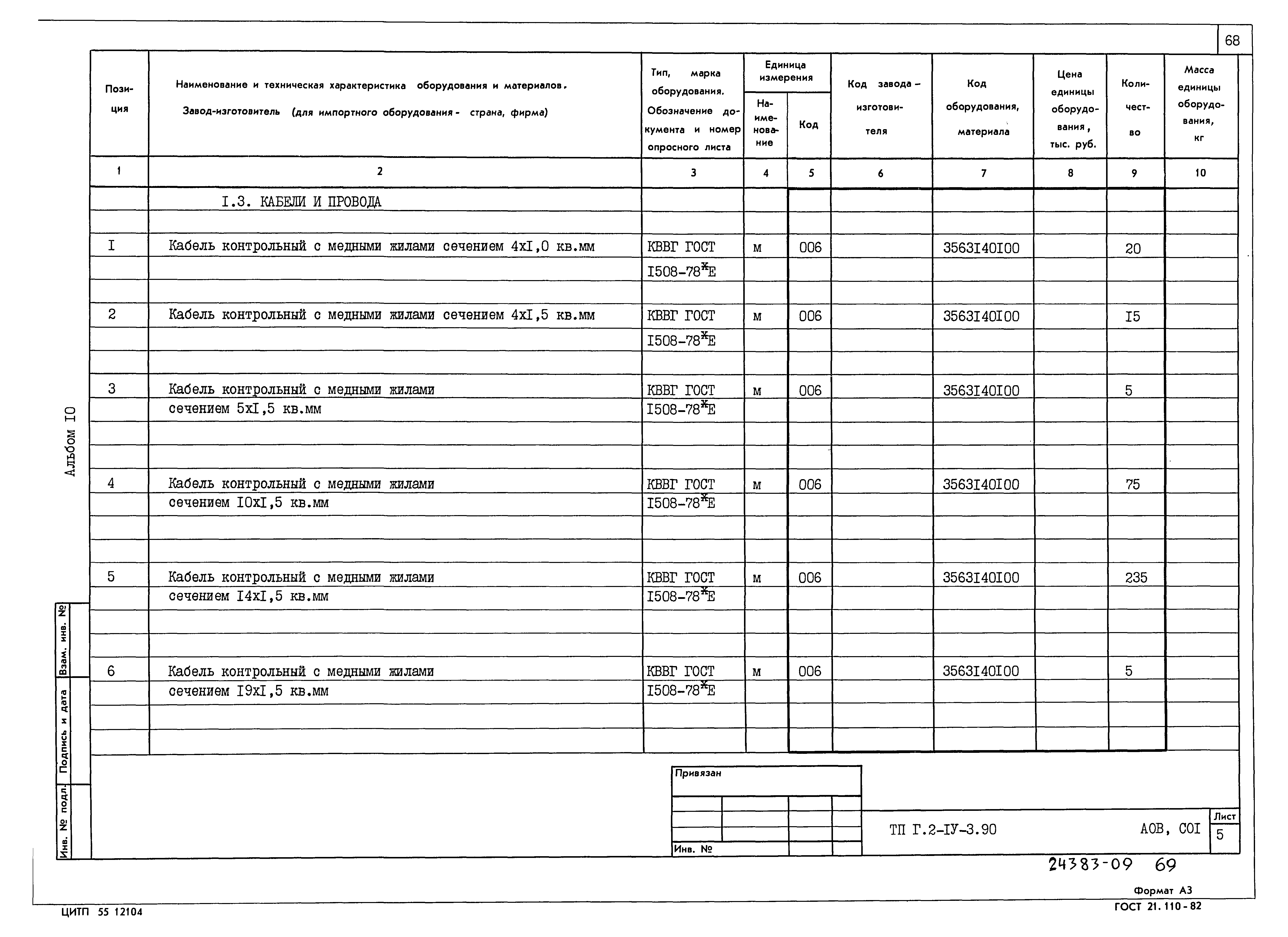 Типовой проект Г.2-IV-3.90