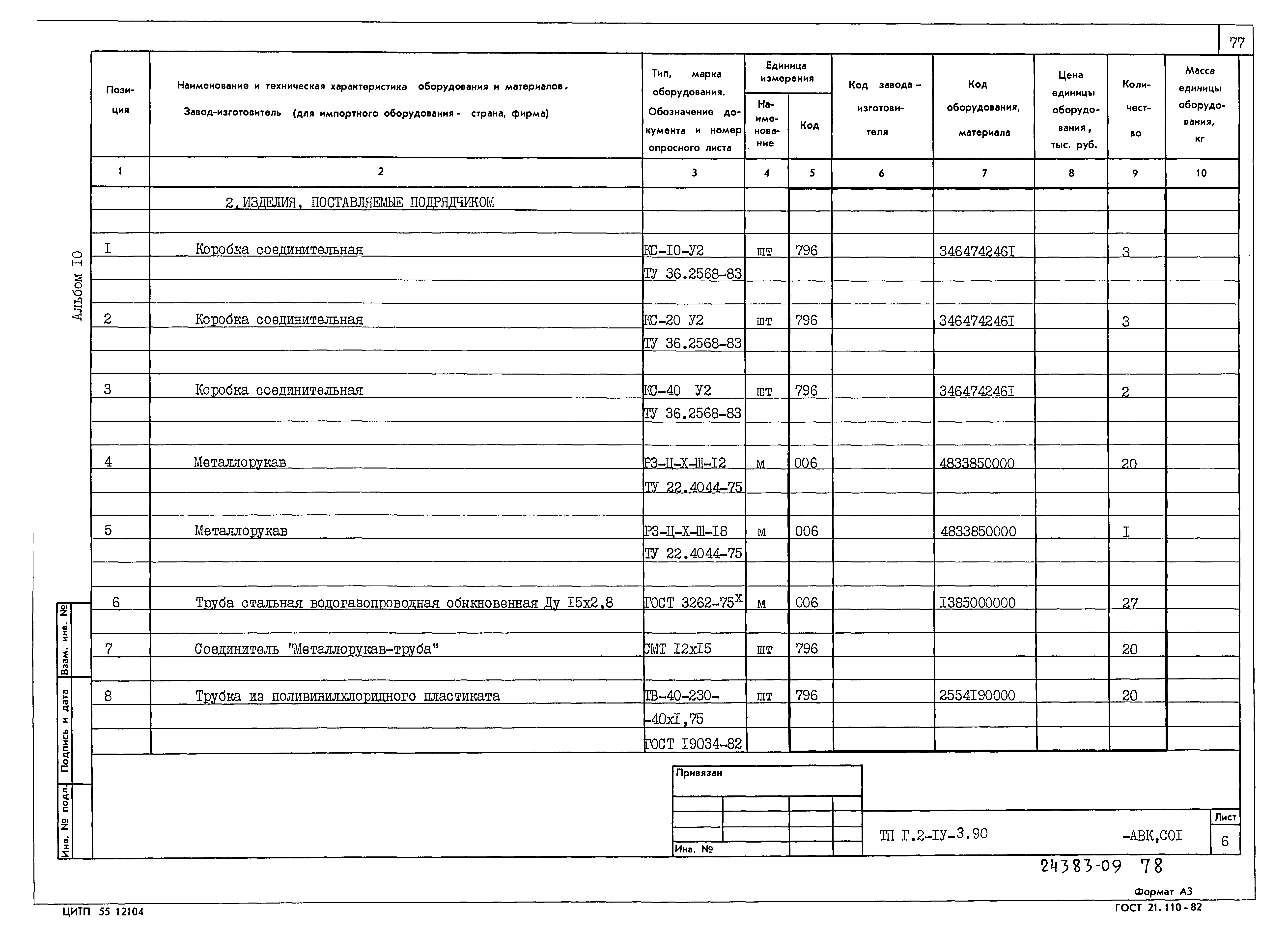 Типовой проект Г.2-IV-3.90