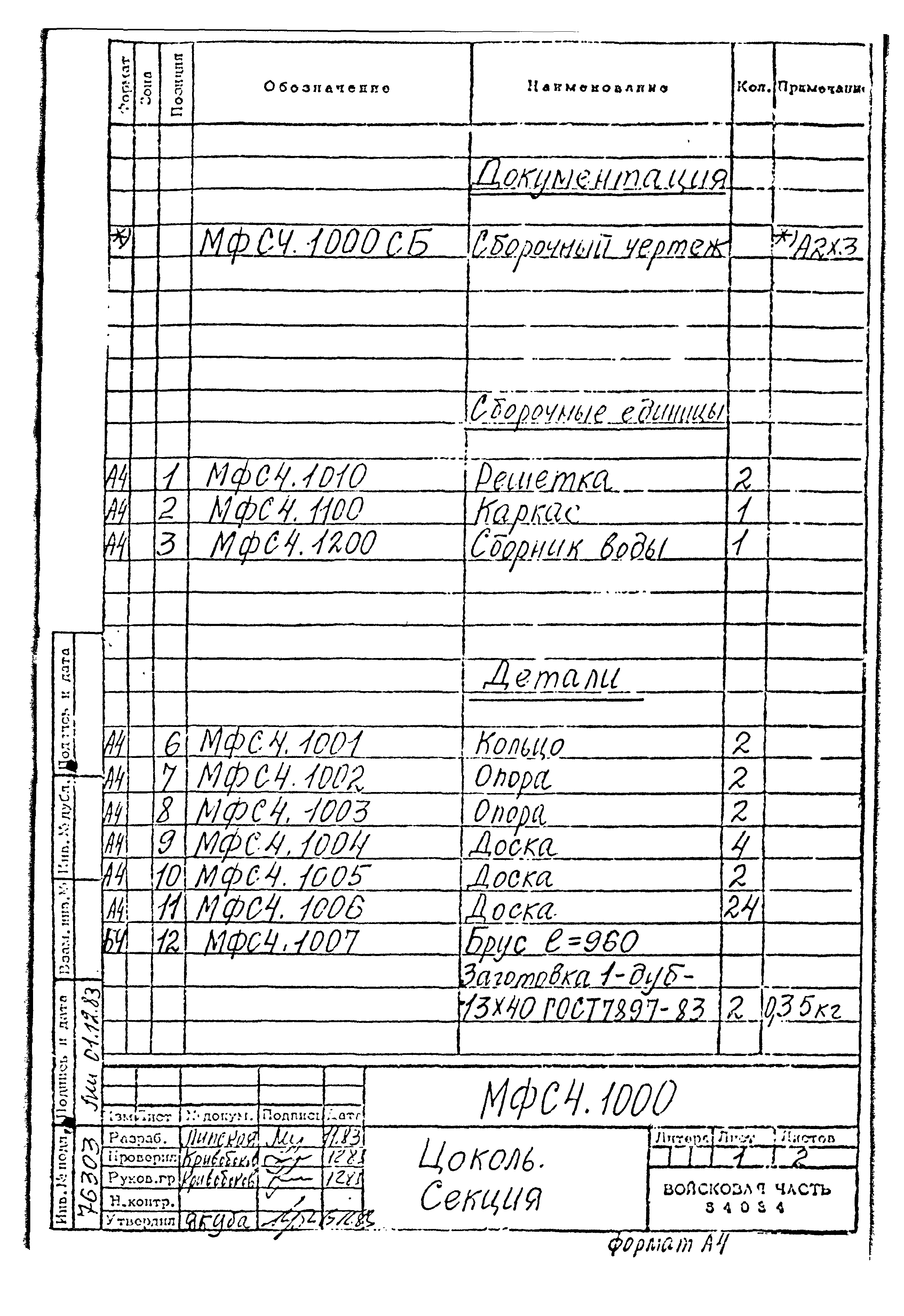 Типовой проект Б-111-87