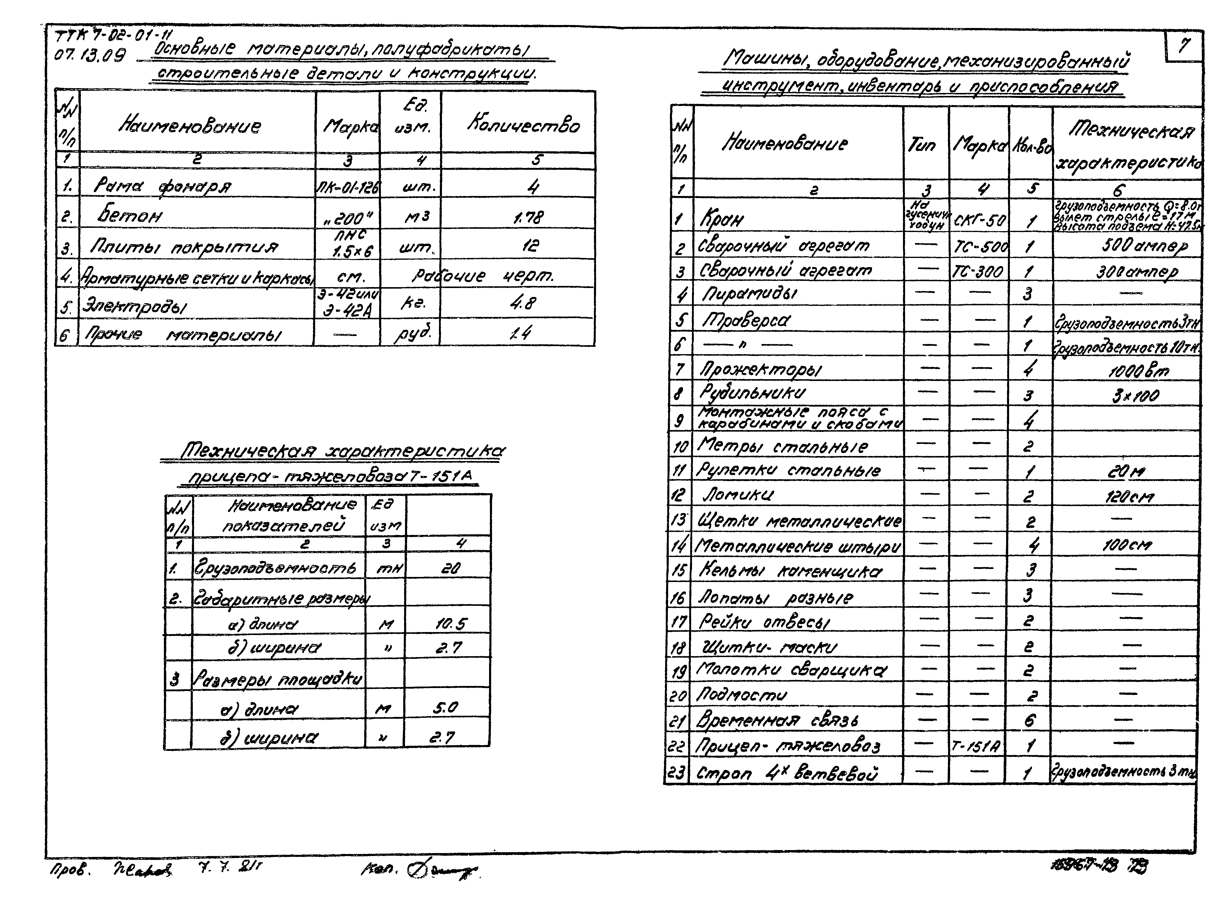 ТТК 7.02.01.11