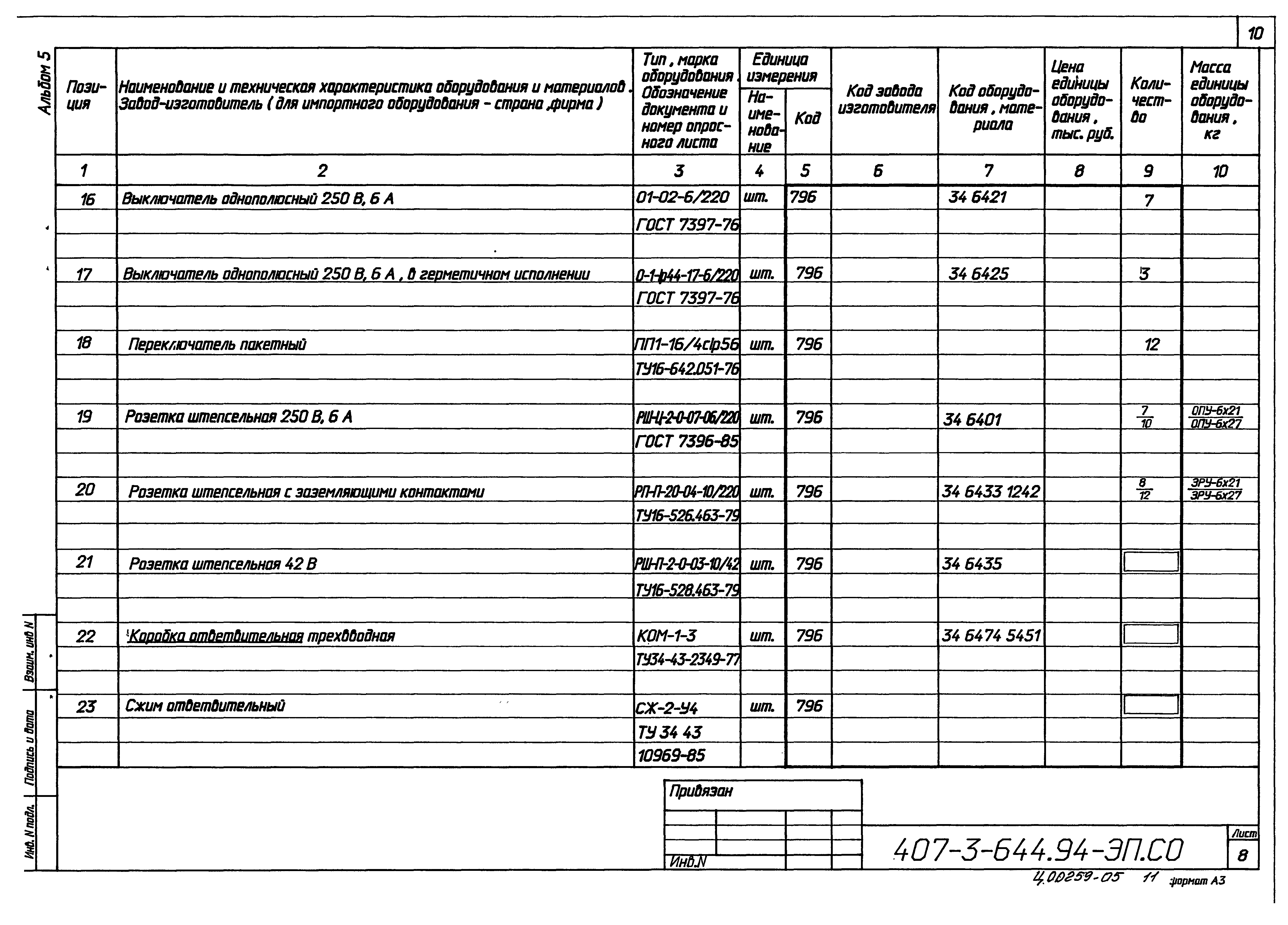 Типовой проект 407-3-644.94