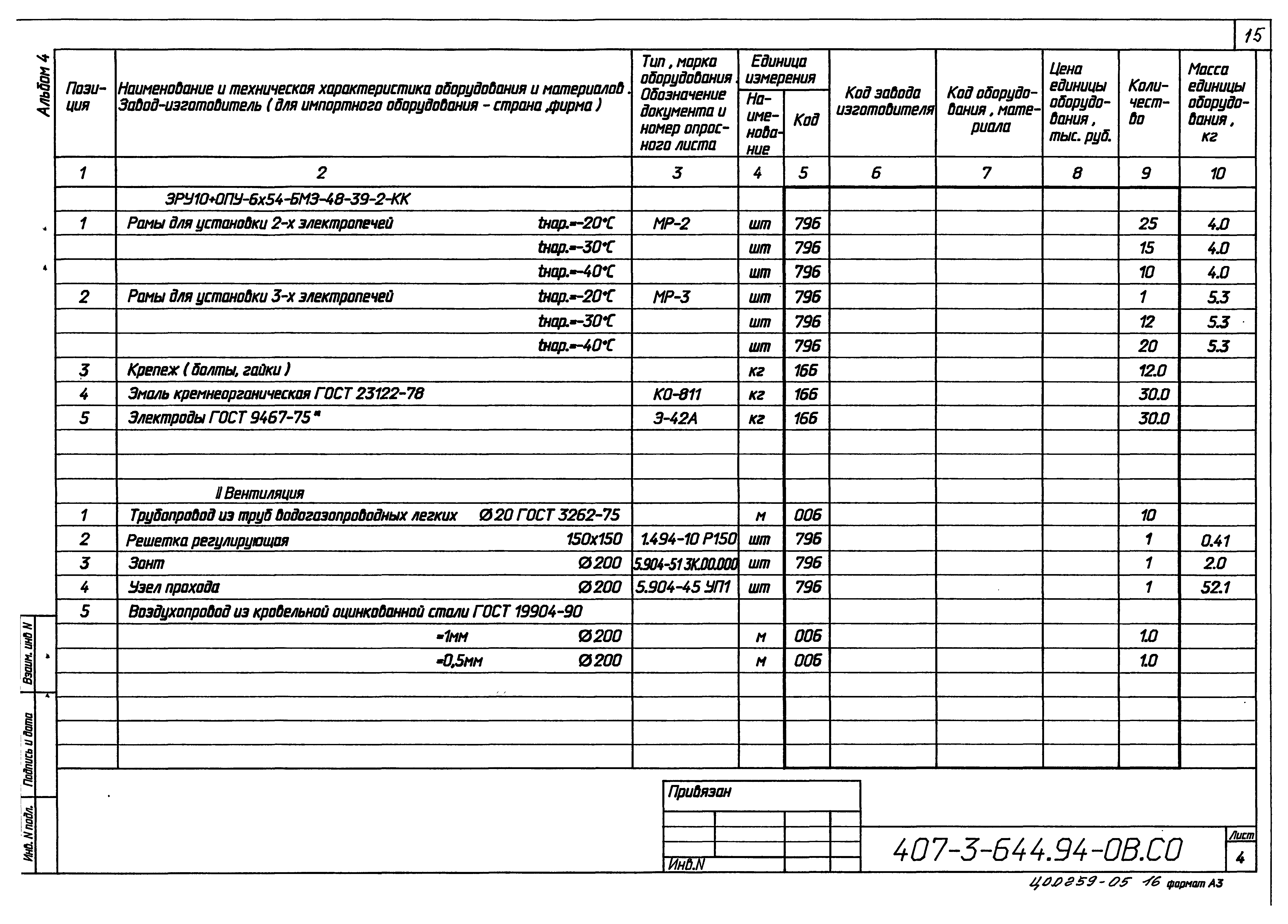 Типовой проект 407-3-644.94